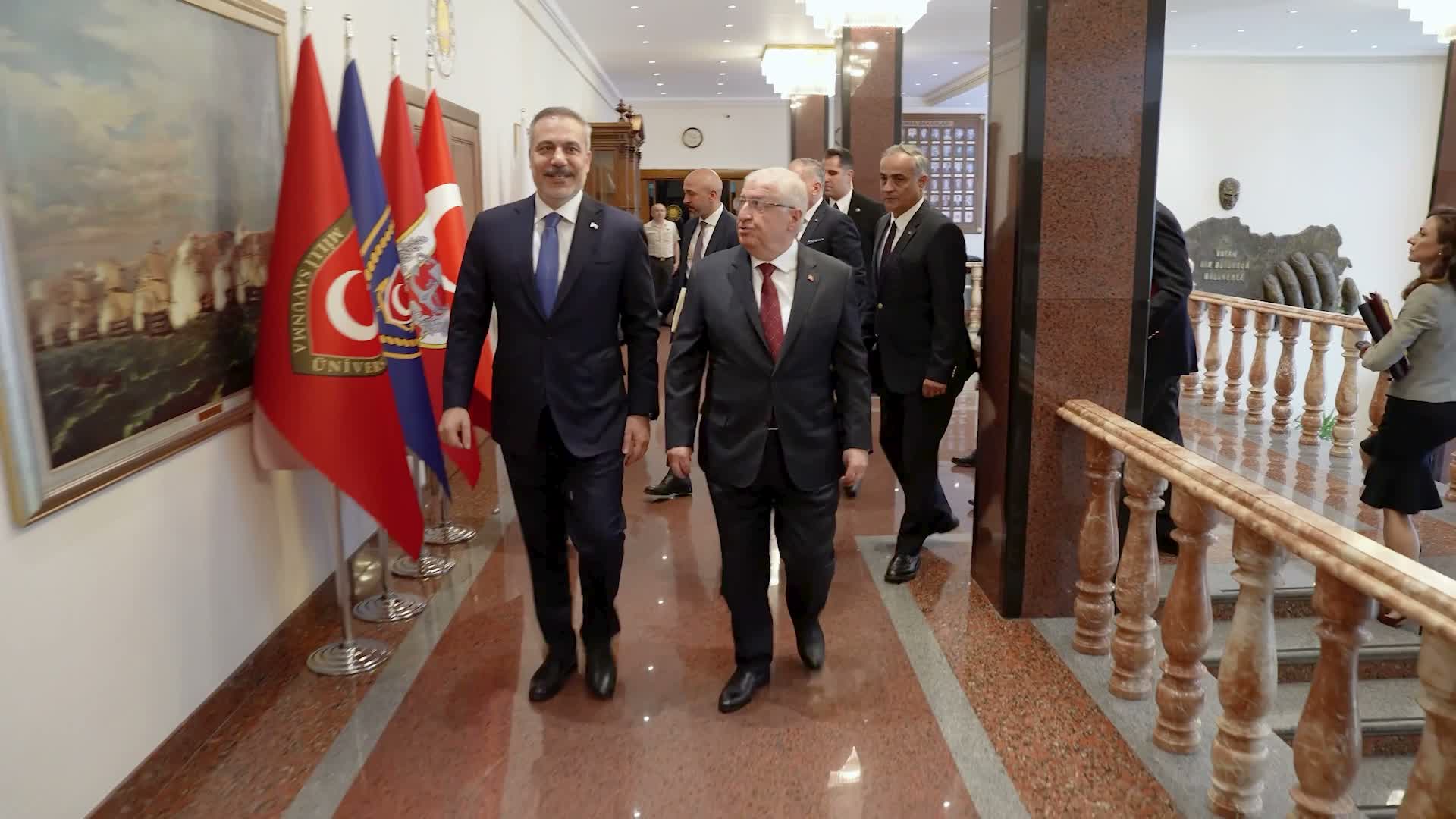 Dışişleri Bakanı Fidan ile Milli Savunma Bakanı Güler bir araya geldi