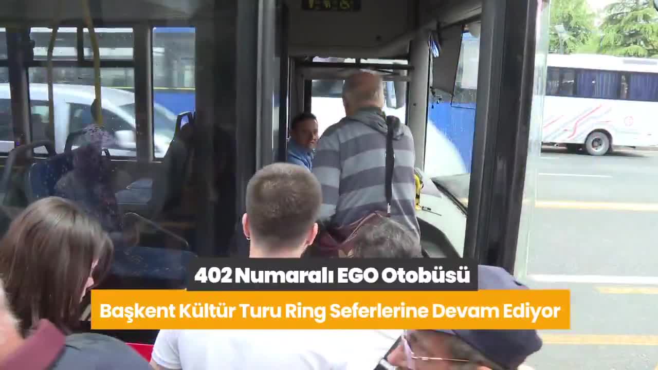 402 numaralı “Başkent Kültür Turu” hattı seferleri bayramda da devam ediyor