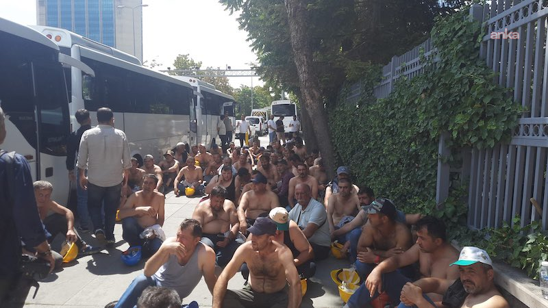 KESK'den madencilerin gözaltına alınmasına tepki: "Eti Gümüş ve Doruk Madencilik işçilerinin haklı mücadelesinin yanındayız"