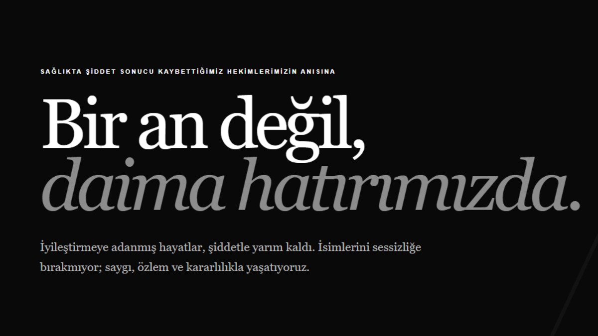 Hekim Birliği'nden sağlıkta şiddet mağduru hekimler için dijital anma duvarı
