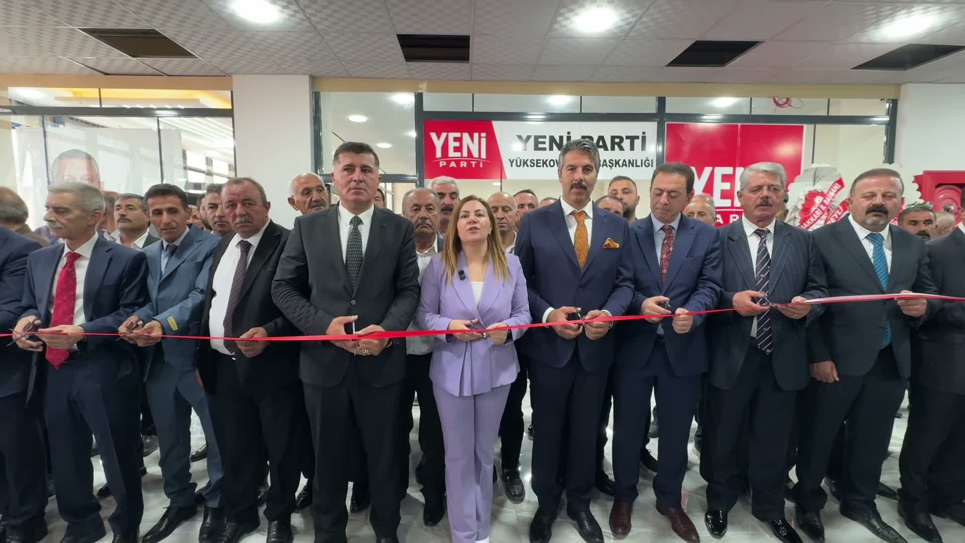 YENİ Parti Yüksekova İlçe Başkanlığı törenle açıldı