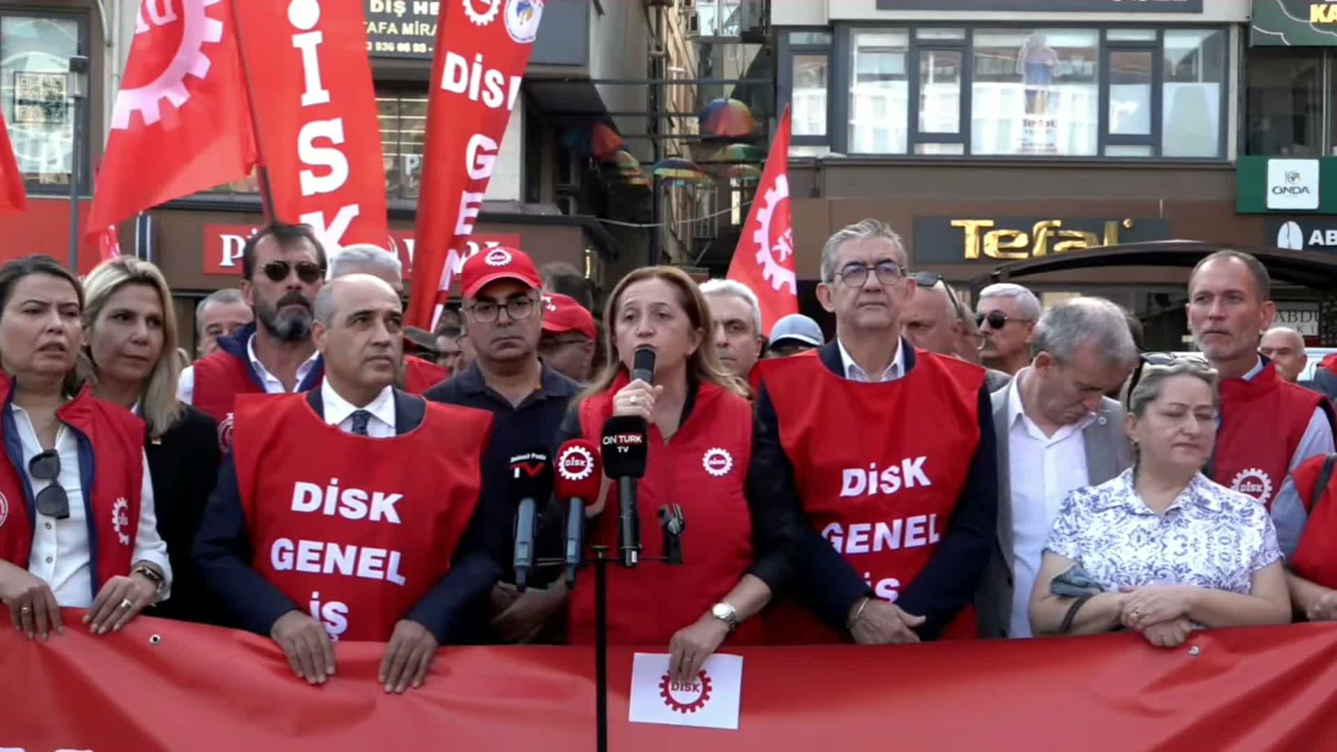 DİSK Genel Başkanı Arzu Çerkezoğlu: "Üretim, kaynak, zenginlik var ama bu ülkede adaletin terazisi bozuk"