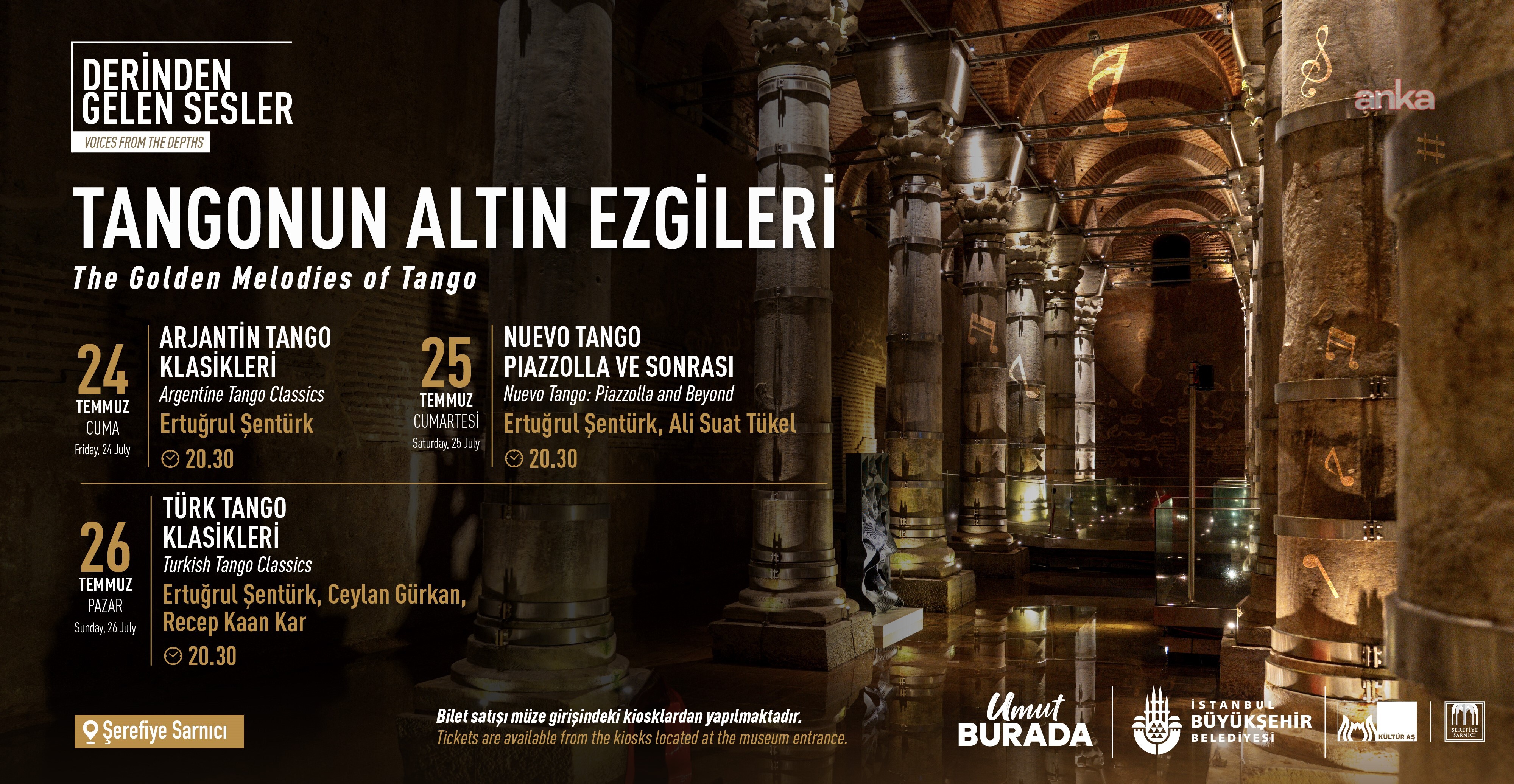 “Derinden Gelen Sesler” konserleri, Şerefiye Sarnıcı’nda müzikseverlerle buluşuyor
