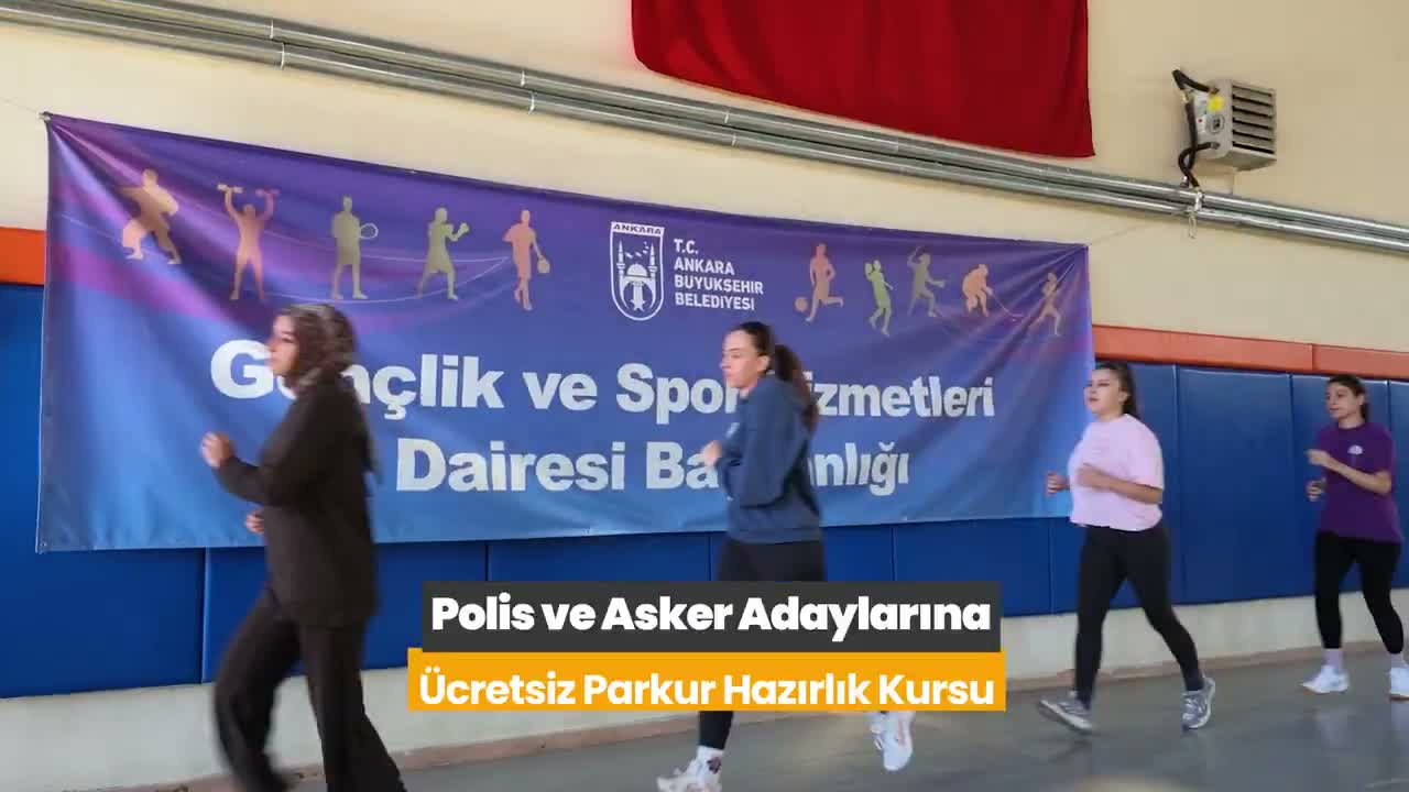 Ankara Büyükşehir Belediyesi'nden polis ve asker adaylarına ücretsiz parkur hazırlık kursu