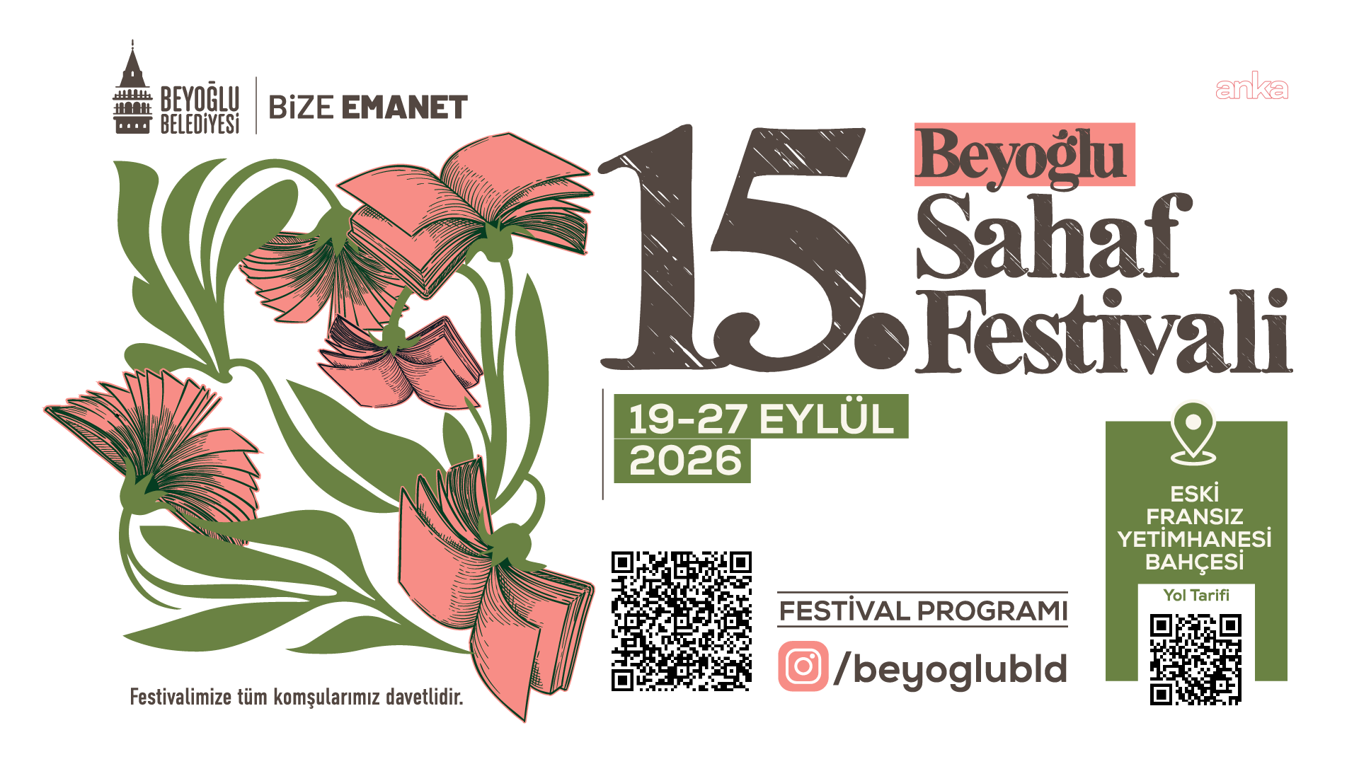 15. Beyoğlu Sahaf Festivali, 19 Eylül'de kapılarını açıyor
