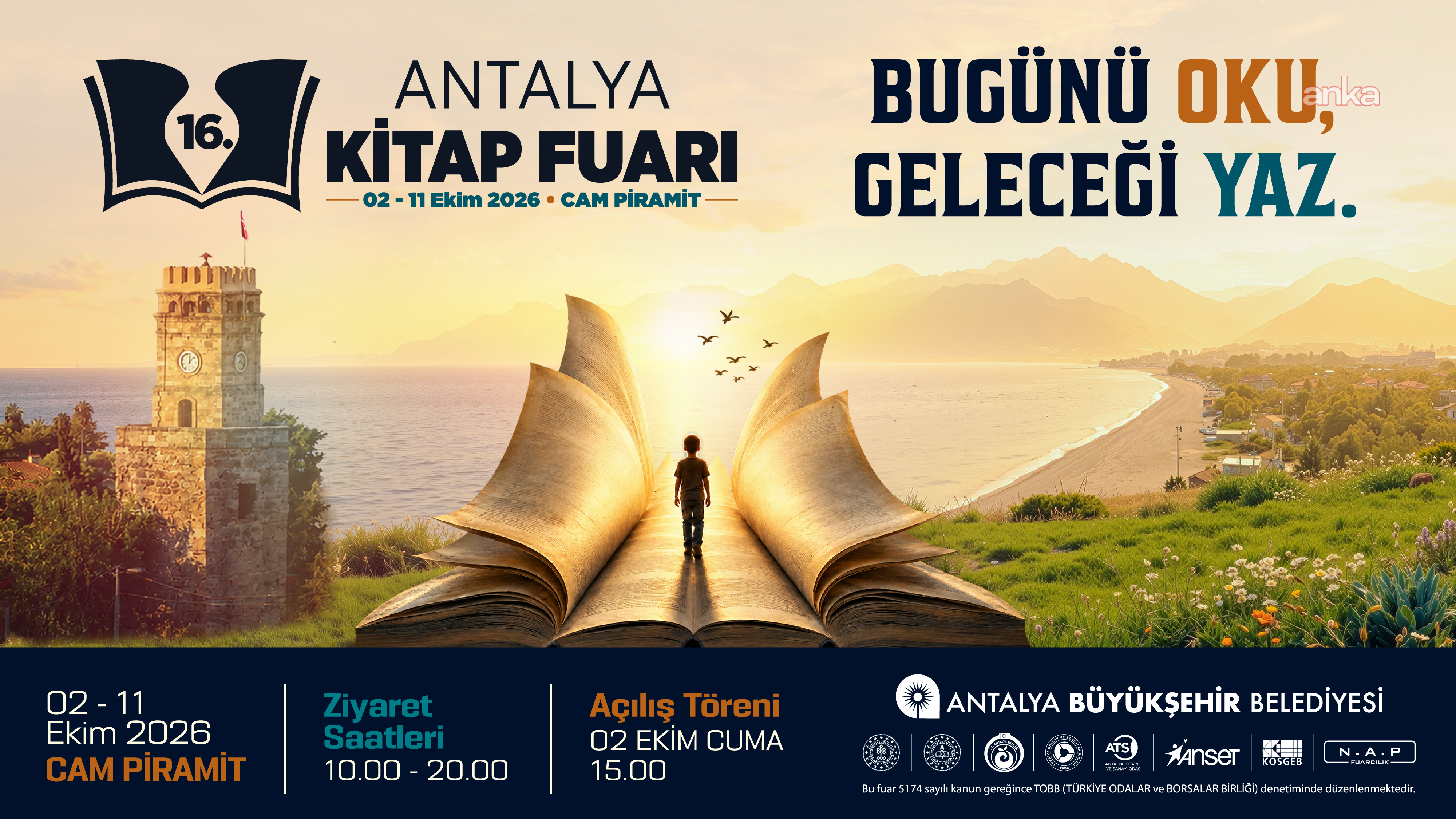 "16. Antalya Kitap Fuarı" için geri sayım başladı