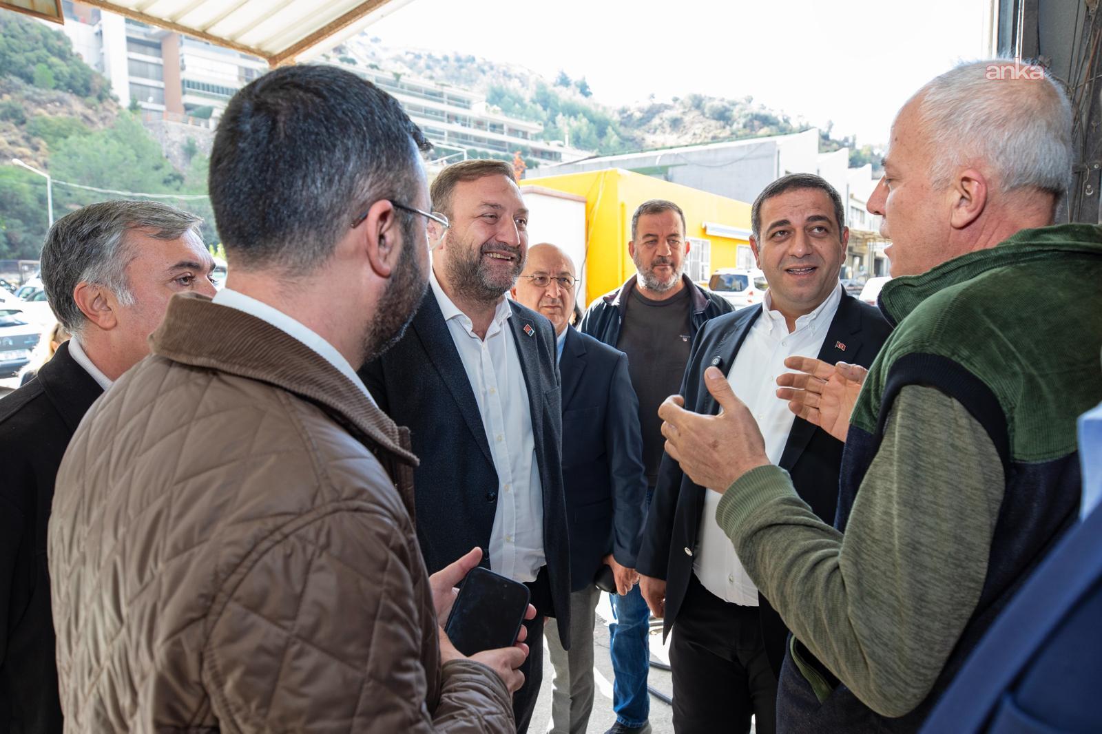 CHP İzmir İl Başkanı Gümrükçü ve Narlıdere Belediye Başkanı Uzun'dan saha çalışması