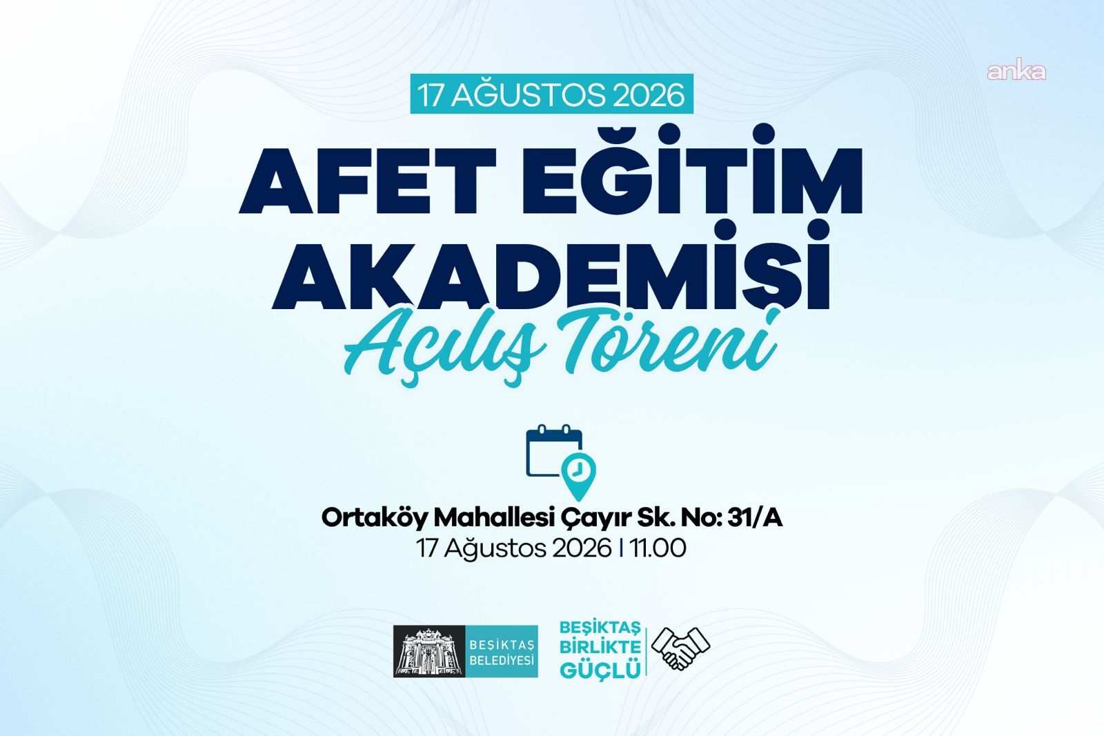 Beşiktaş Afet Akademisi, 17 Ağustos’ta açılacak