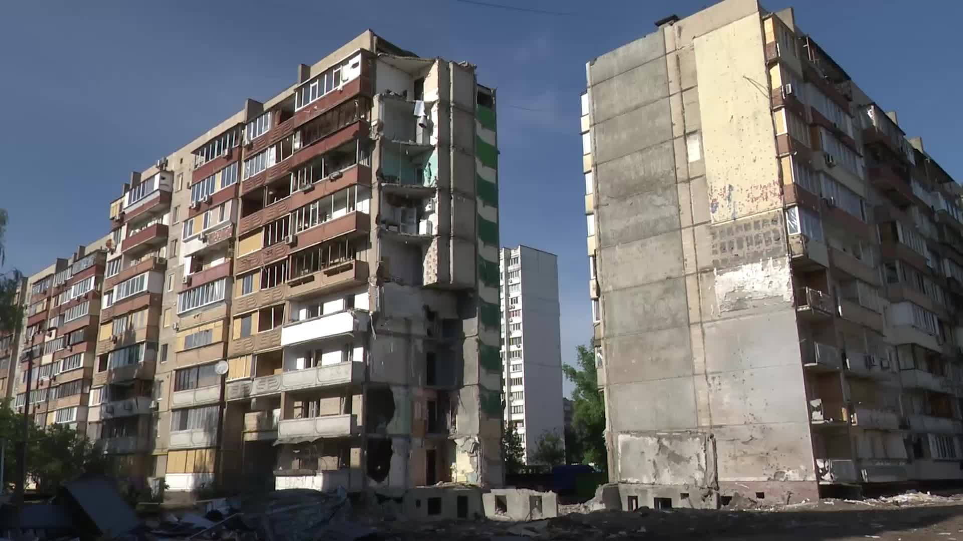 ANKA Haber Ajansı, Rusya'nın Kiev'deki Darnytskyi saldırısının yıkımını görüntüledi