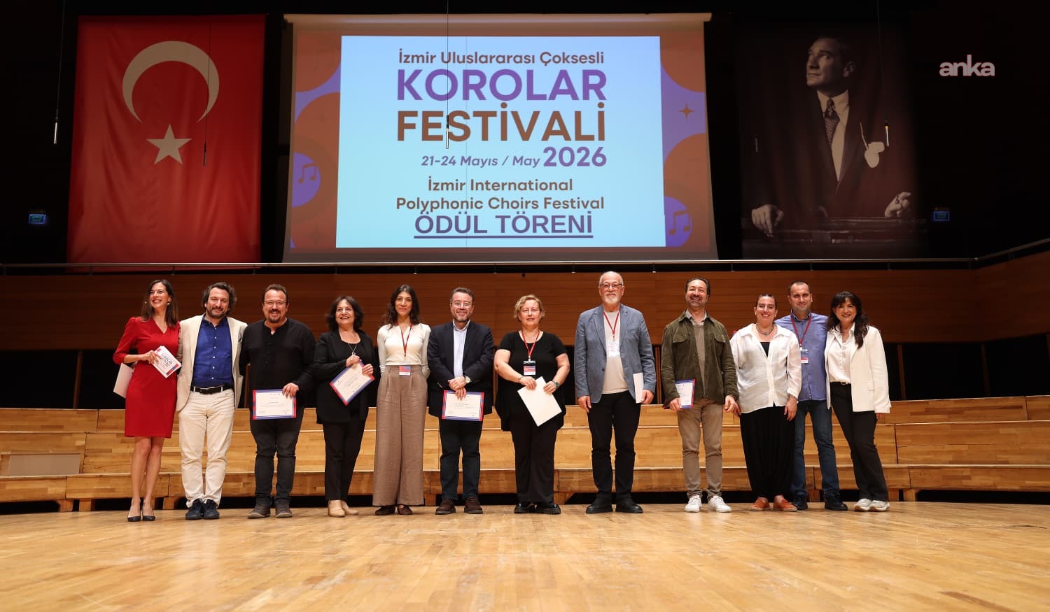İzmir Uluslararası Çoksesli Korolar Festivali, ödül töreniyle sona erdi