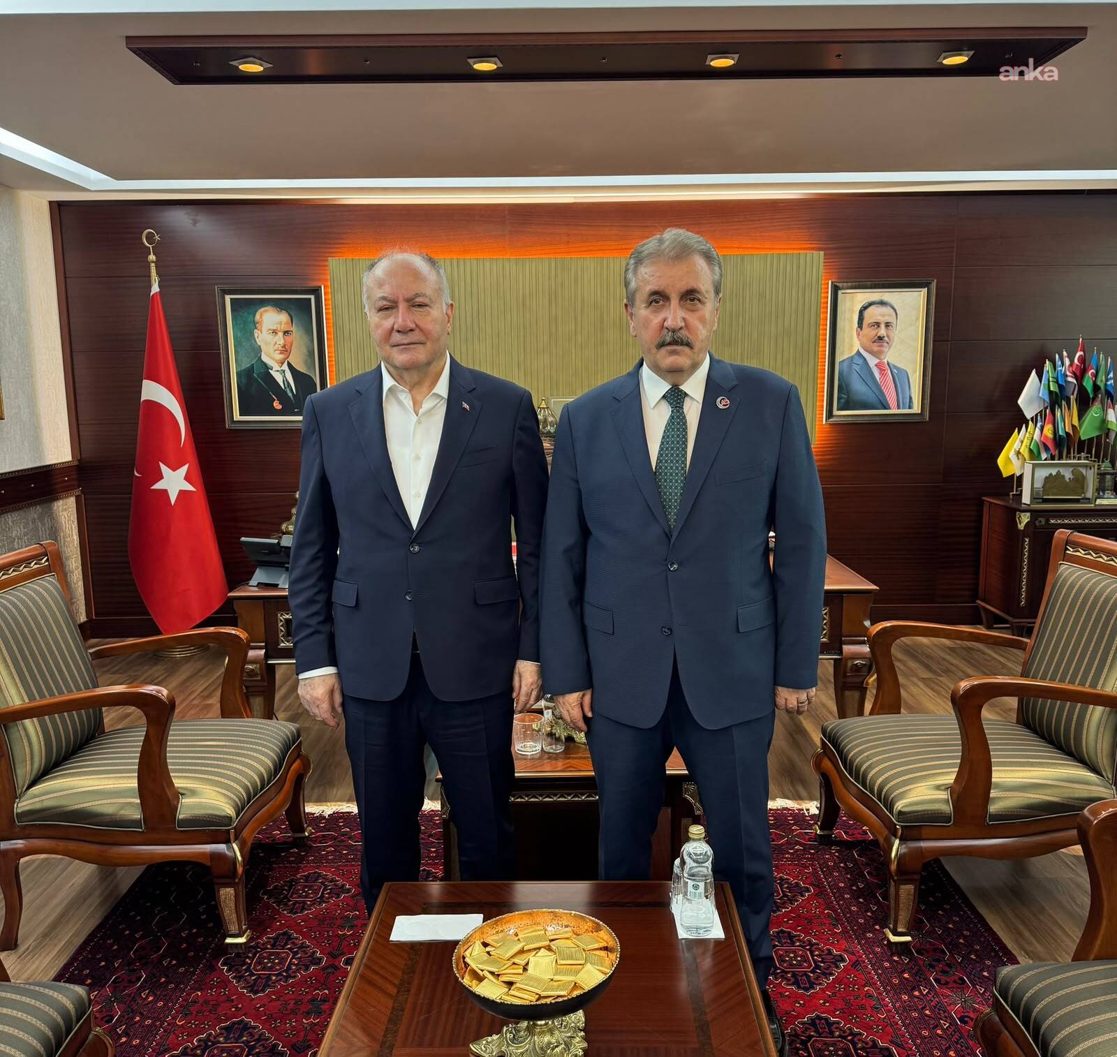 BBP Genel Başkanı Destici, Ağar ile görüştü