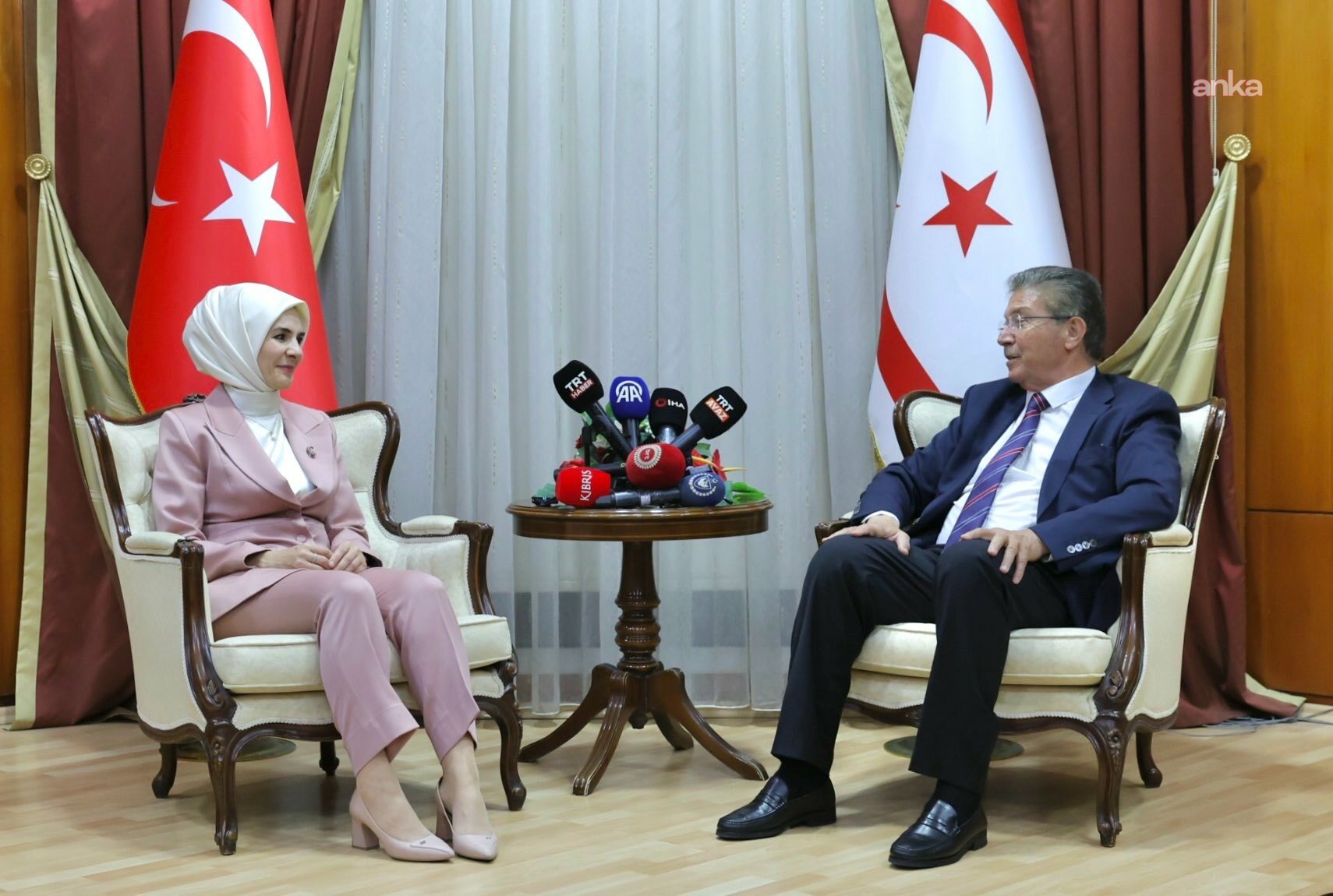 Bakan Göktaş, KKTC Başbakanı Üstel tarafından kabul edildi
