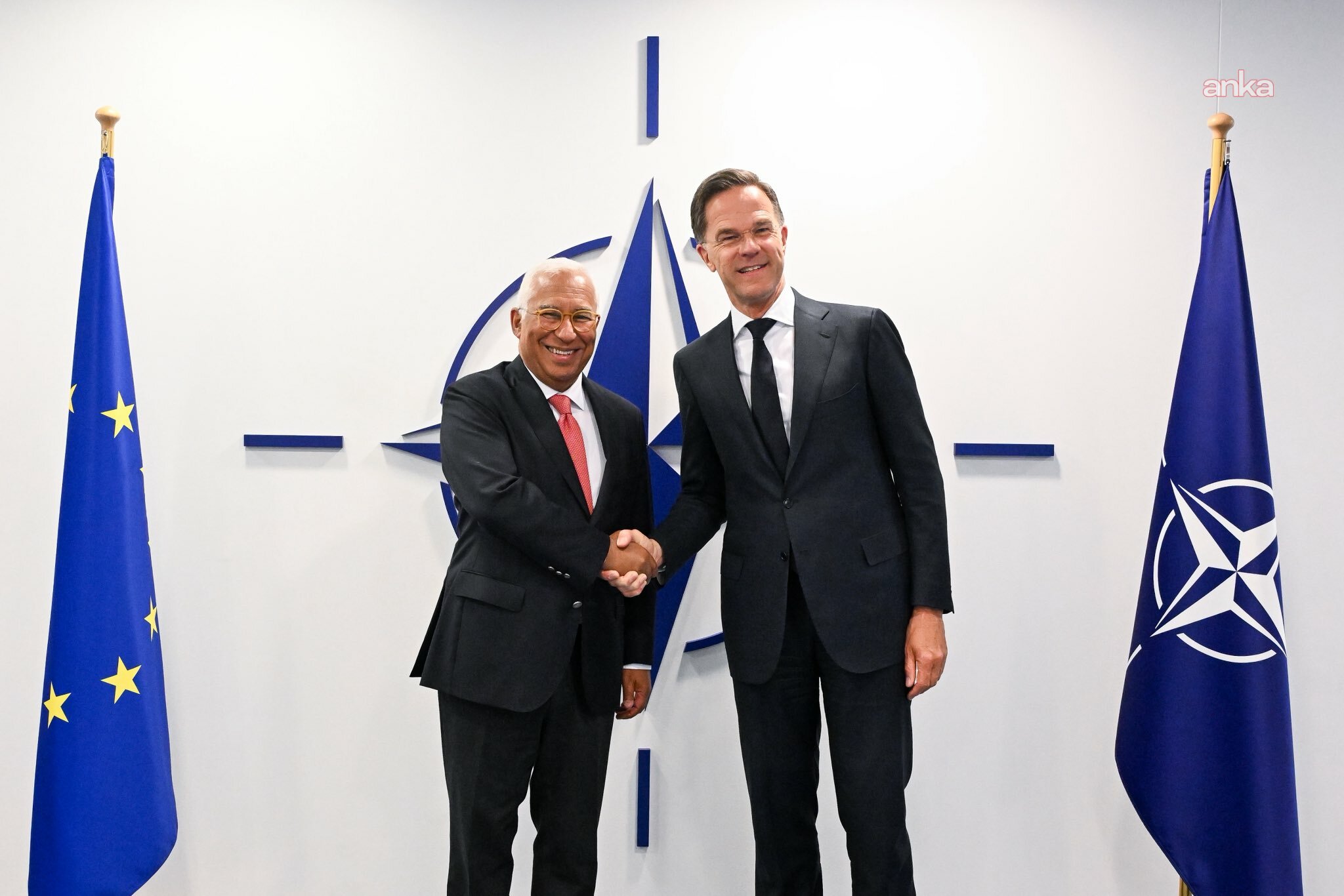 Antonio Costa, NATO Genel Sekreteri Rutte ile bir araya geldi