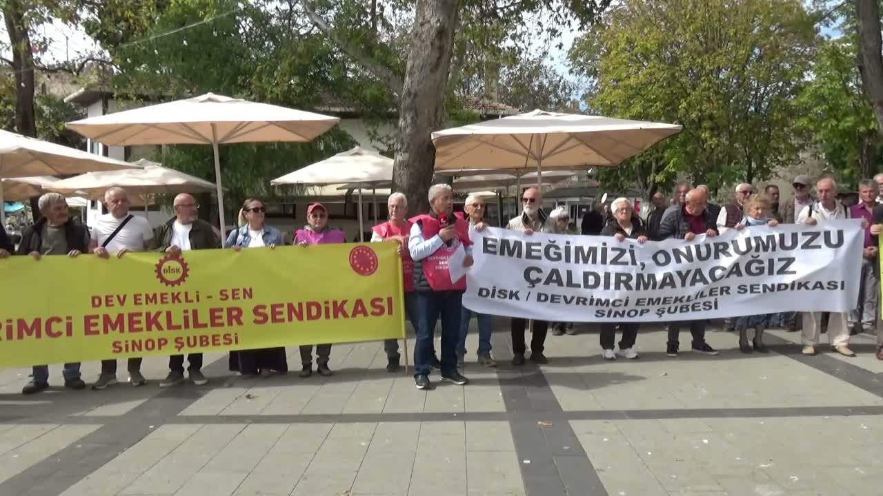 Sinop’ta emeklilerden geçim tepkisi: “Sadaka değil, hakkımızı istiyoruz”