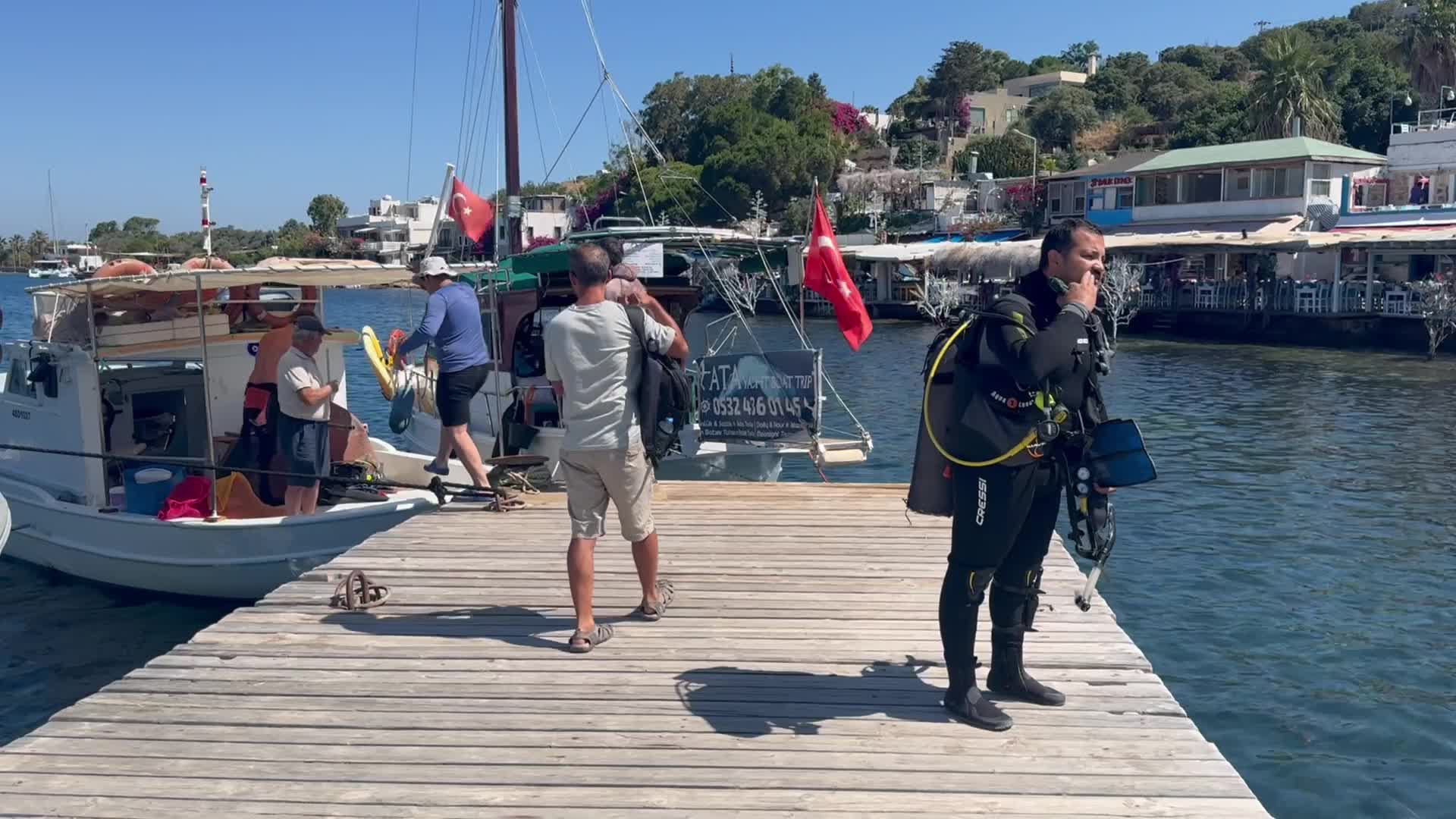 Bodrum’da 'Deniz Dibi Temizliği' etkinliği, Gümüşlük'te devam etti