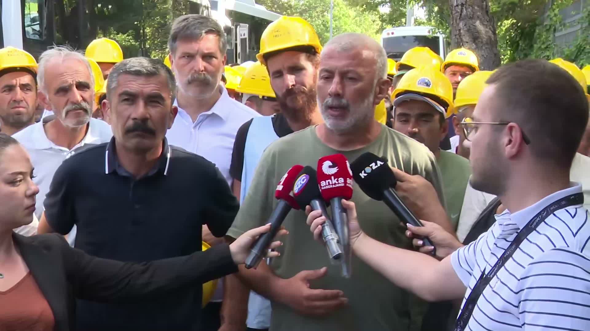 Enerji Bakanlığı önündeki madenci eyleminde işçiler gözaltına alındı