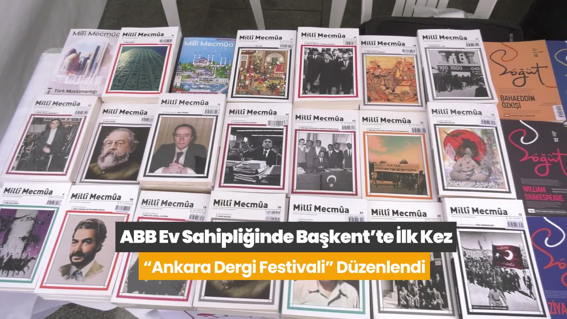 Başkent'te ilk kez "Ankara Dergi Festivali" düzenlendi