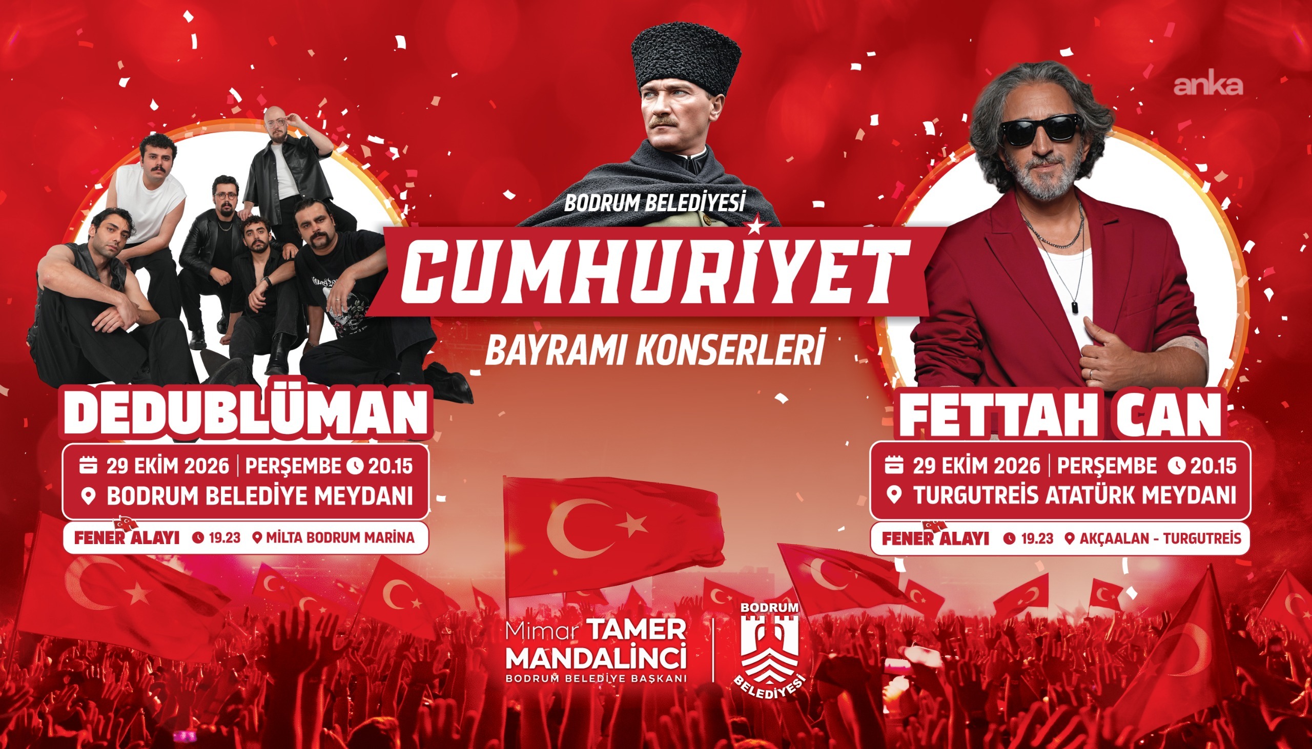 Bodrum’da 29 Ekim coşkusu fener alayı ve konserlerle yaşanacak
