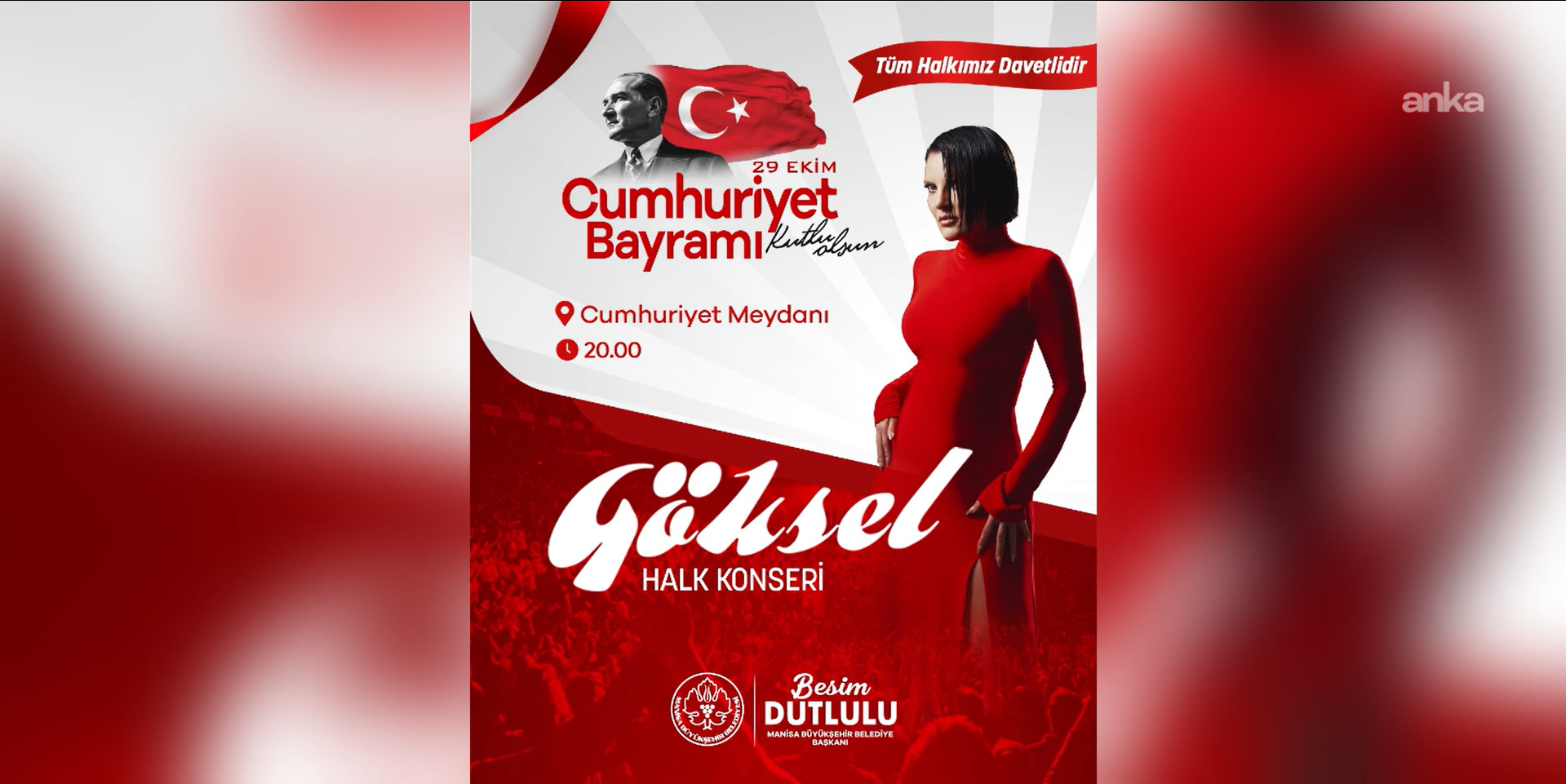Manisa’da Cumhuriyet coşkusu Göksel konseriyle sürecek