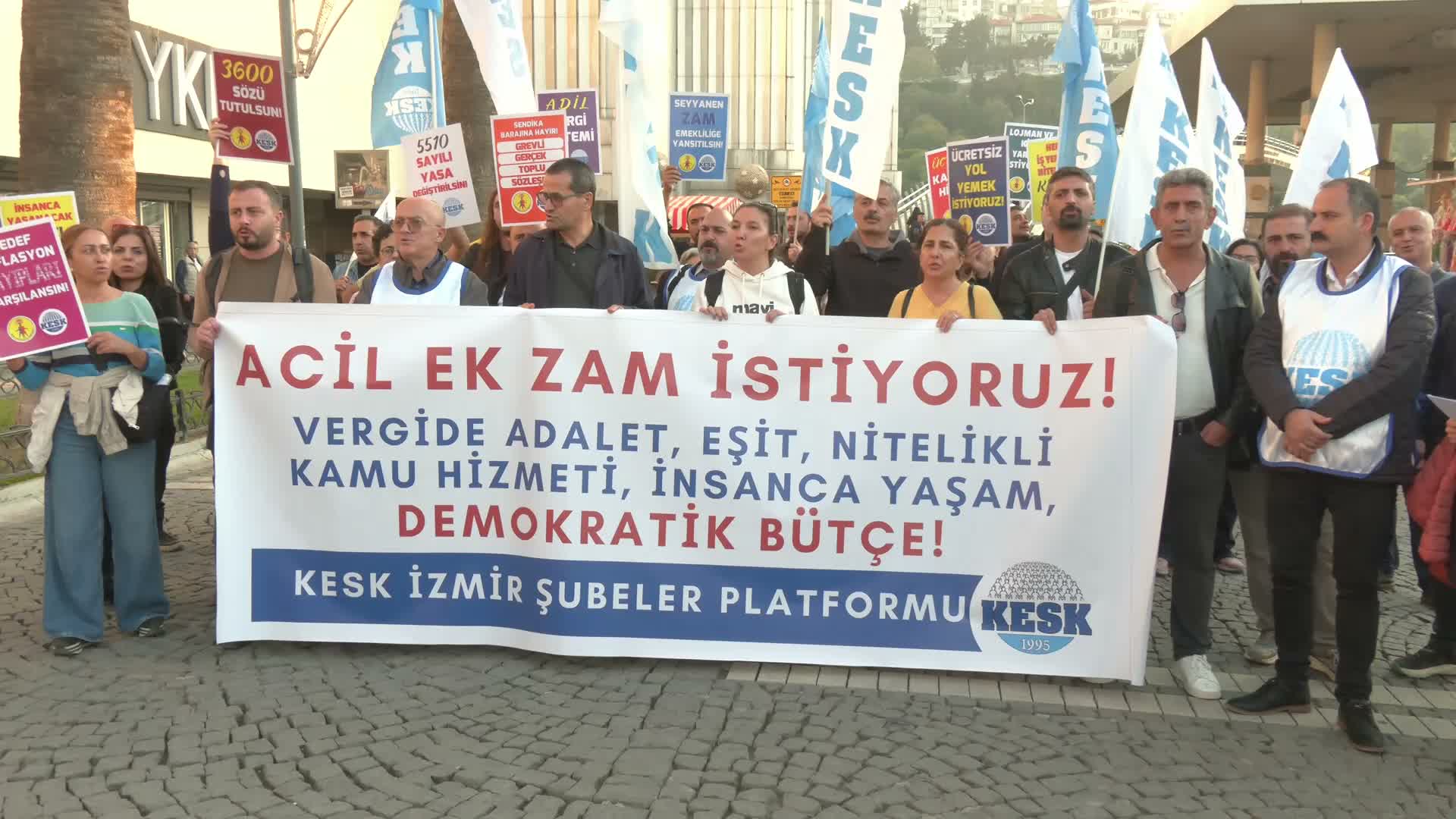 KESK İzmir Şubeler Platformu’ndan acil ek zam çağrısı: "Bütçeden payımıza düşeni istiyoruz"
