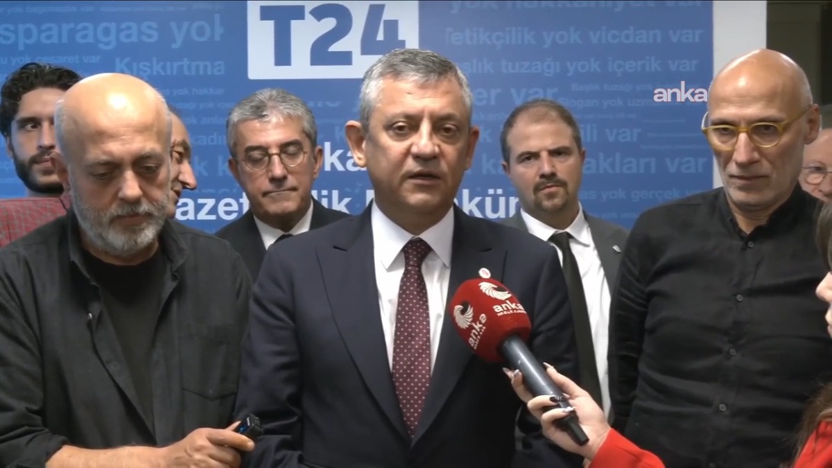 Özgür Özel’den T24’e dayanışma ziyareti
