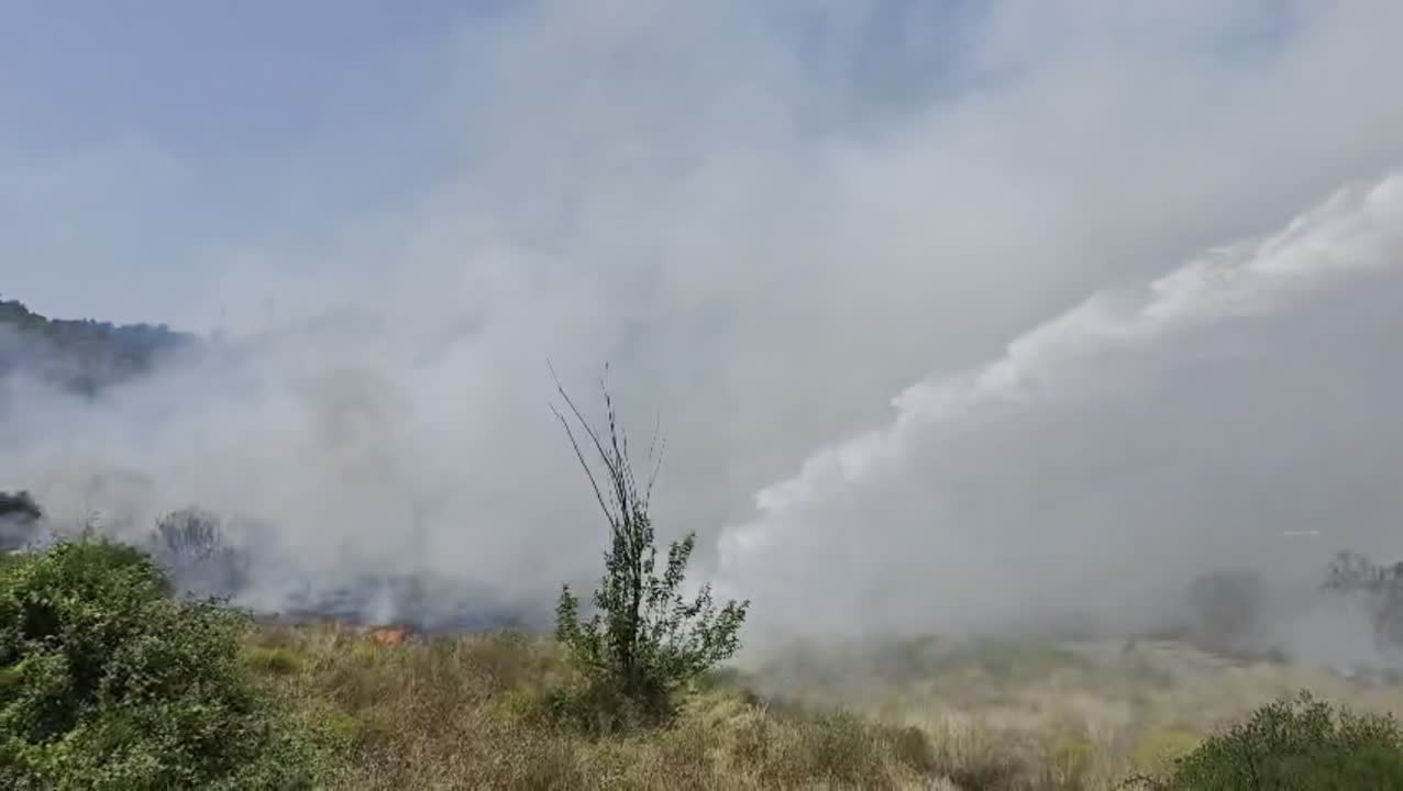 Marmaris'te ekili alanda çıkan yangın söndürüldü