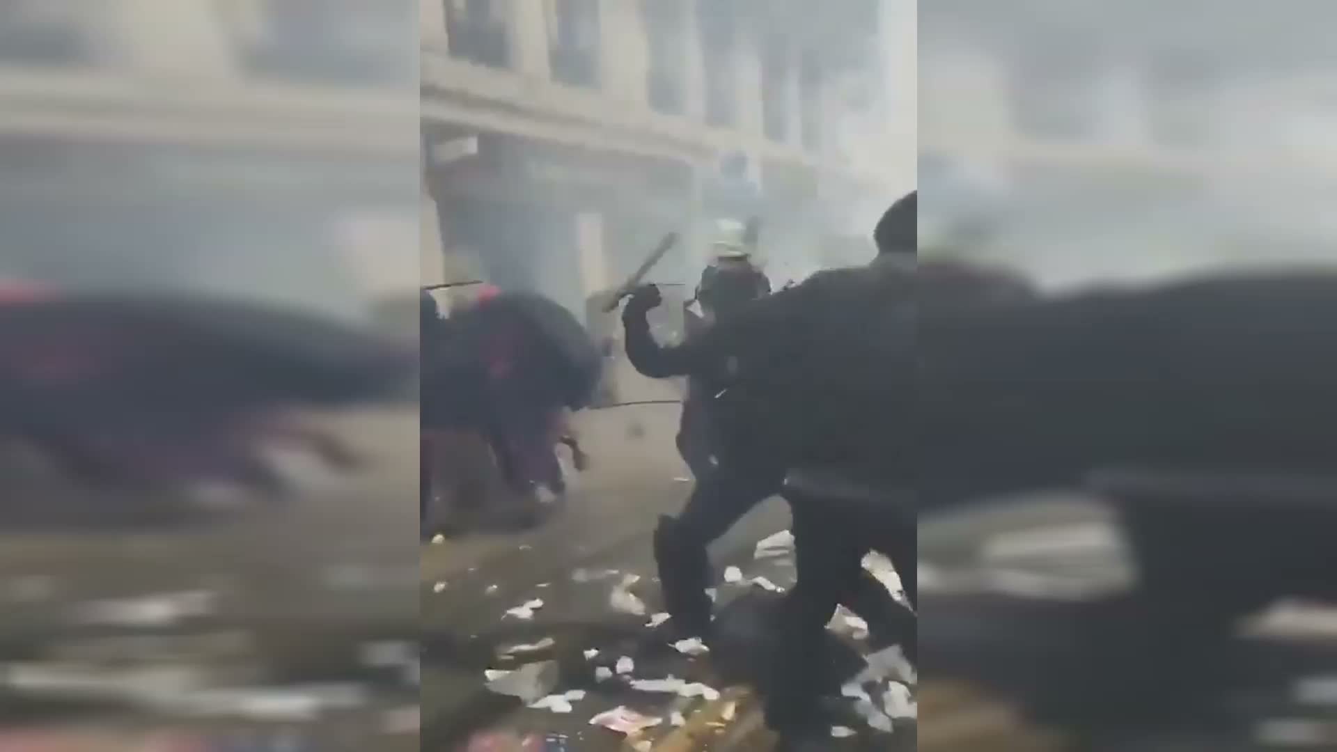 Fransa'da lise eylemlerinde 15 yaşındaki öğrenci elini kaybetti
