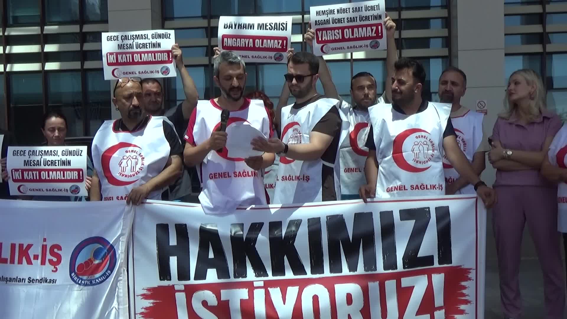 Genel Sağlık-İş Sendikası'ndan Edirne'de basın açıklaması