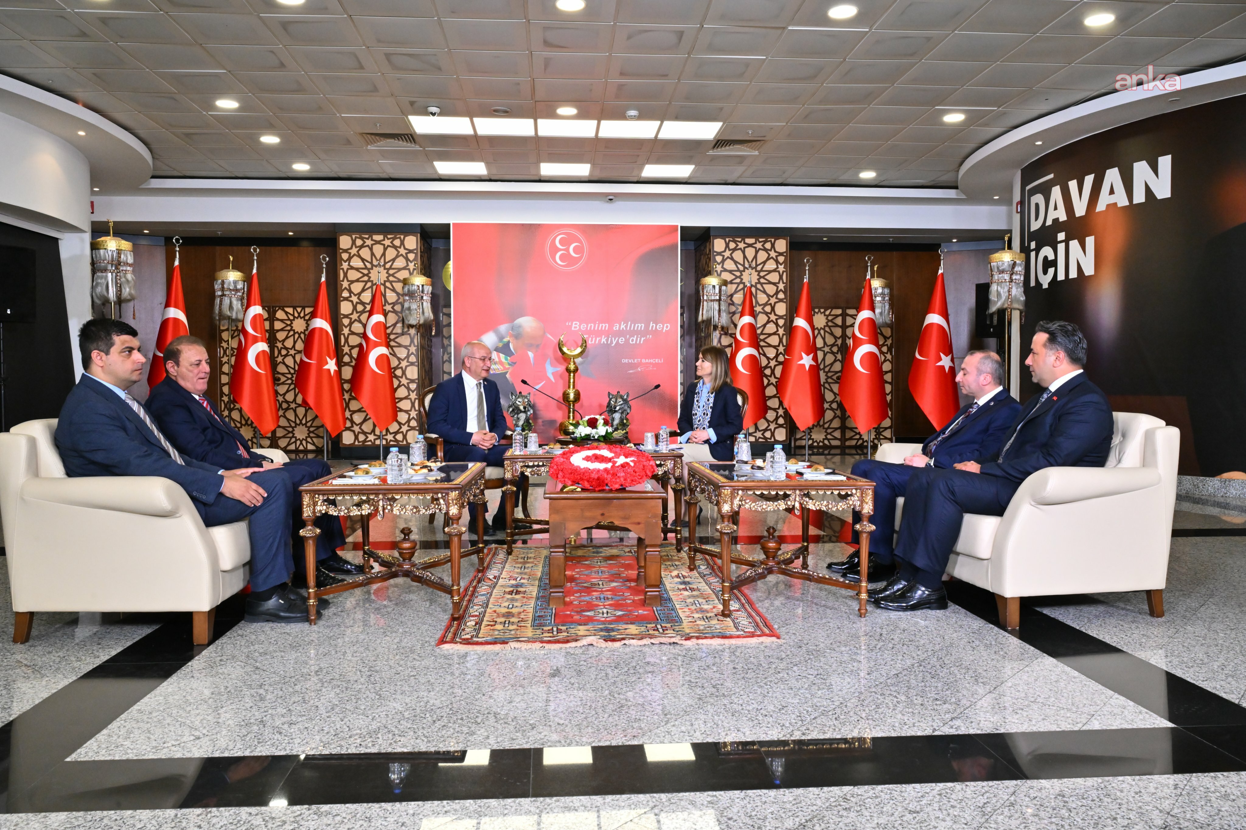 Siyasi partiler arası bayramlaşma... CHP Genel Merkez heyeti MHP'ye ziyarette bulundu