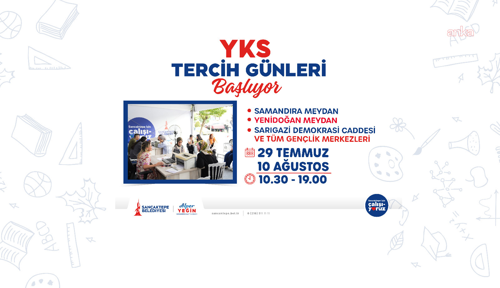 Sancaktepe'de "YKS Tercih Danışmanlığı Çadırı" kuruldu