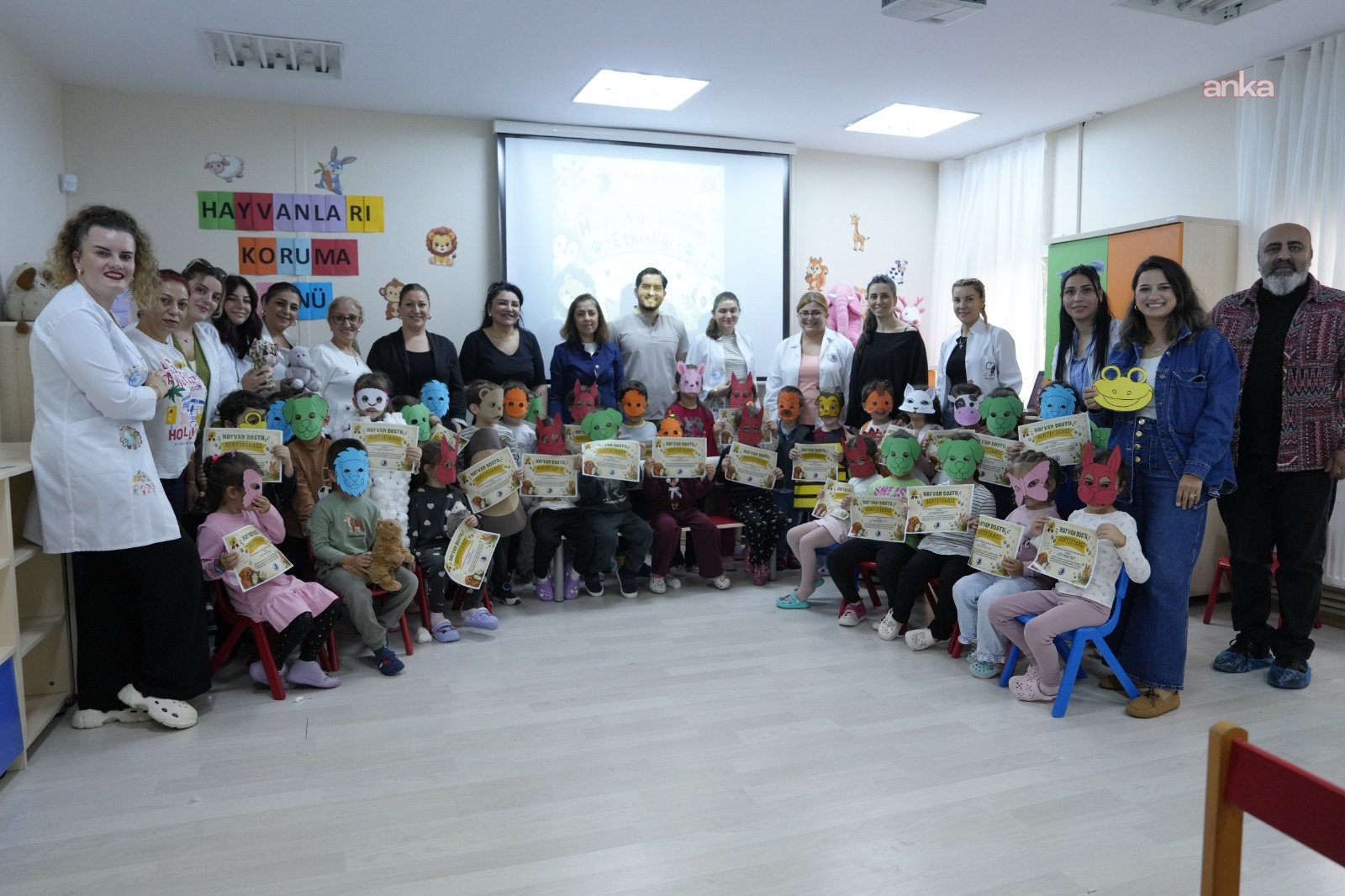 Kartal Belediyesi kreşlerinde "Dünya Hayvanları Koruma Günü" etkinliği