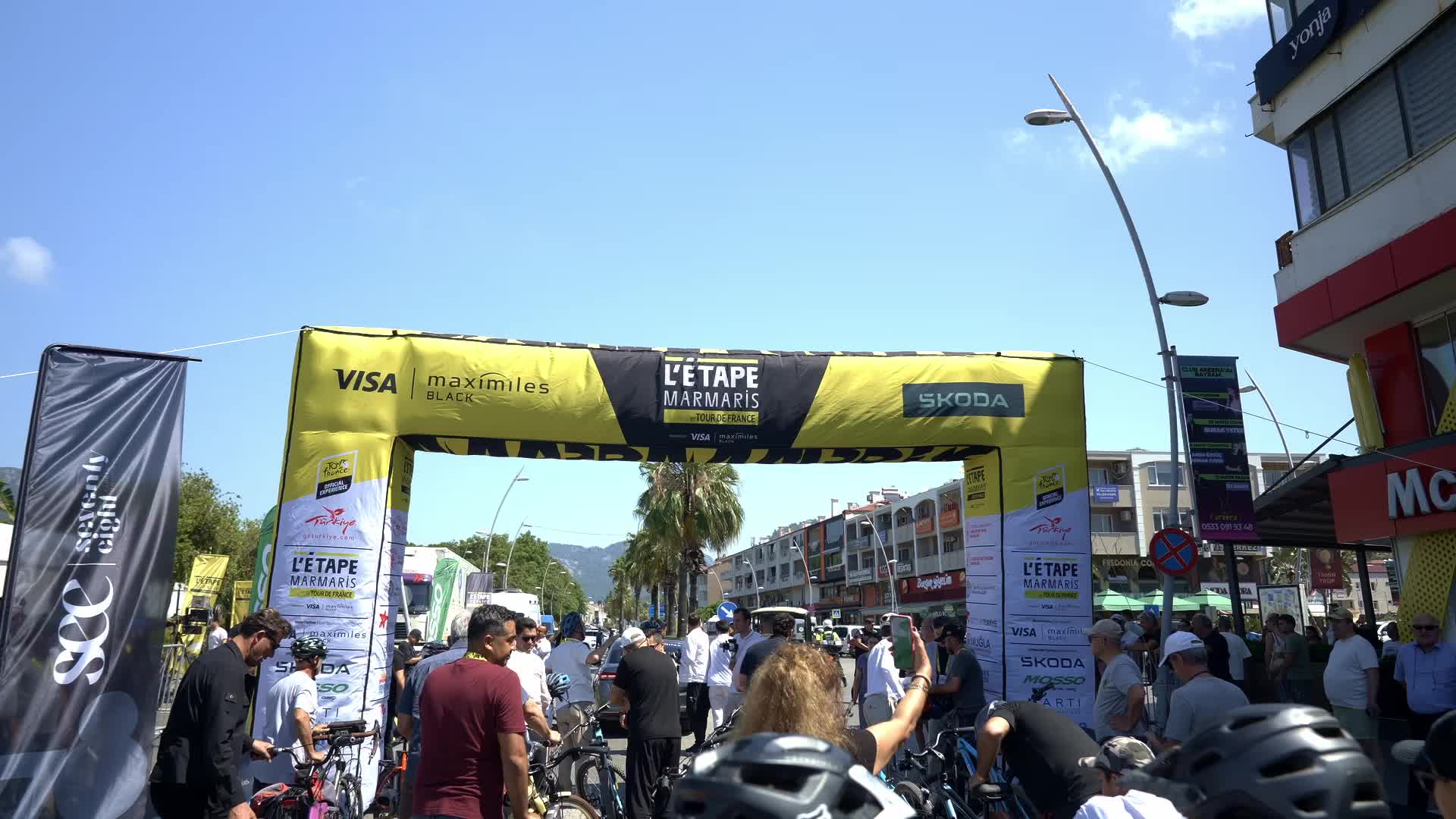 Tour de France heyecanı Marmaris sokaklarına taşındı