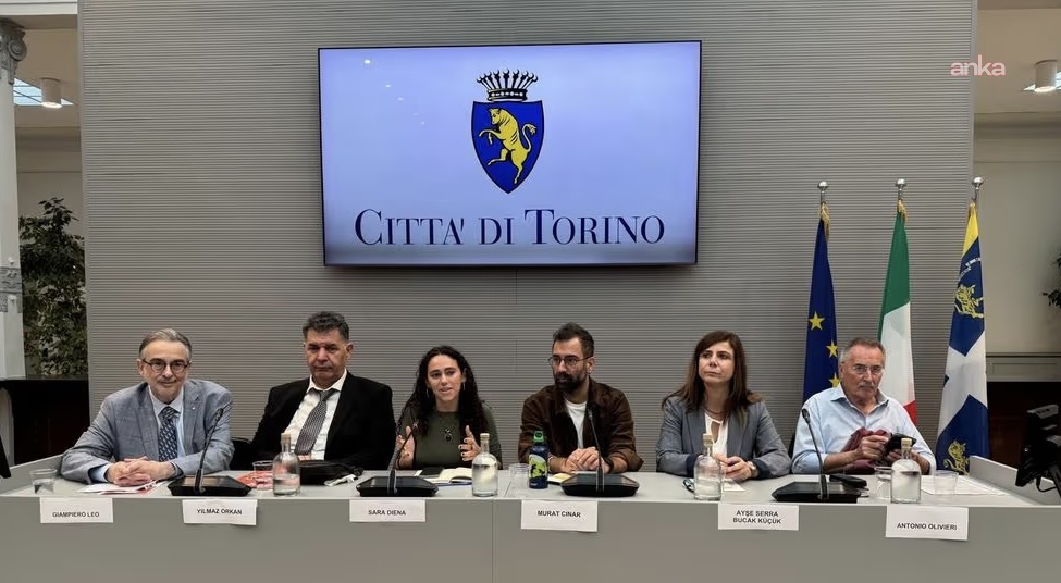 Diyarbakır Büyükşehir Belediye Eş Başkanı Bucak, Torino’da barış konferansının basın açıklamasına katıldı