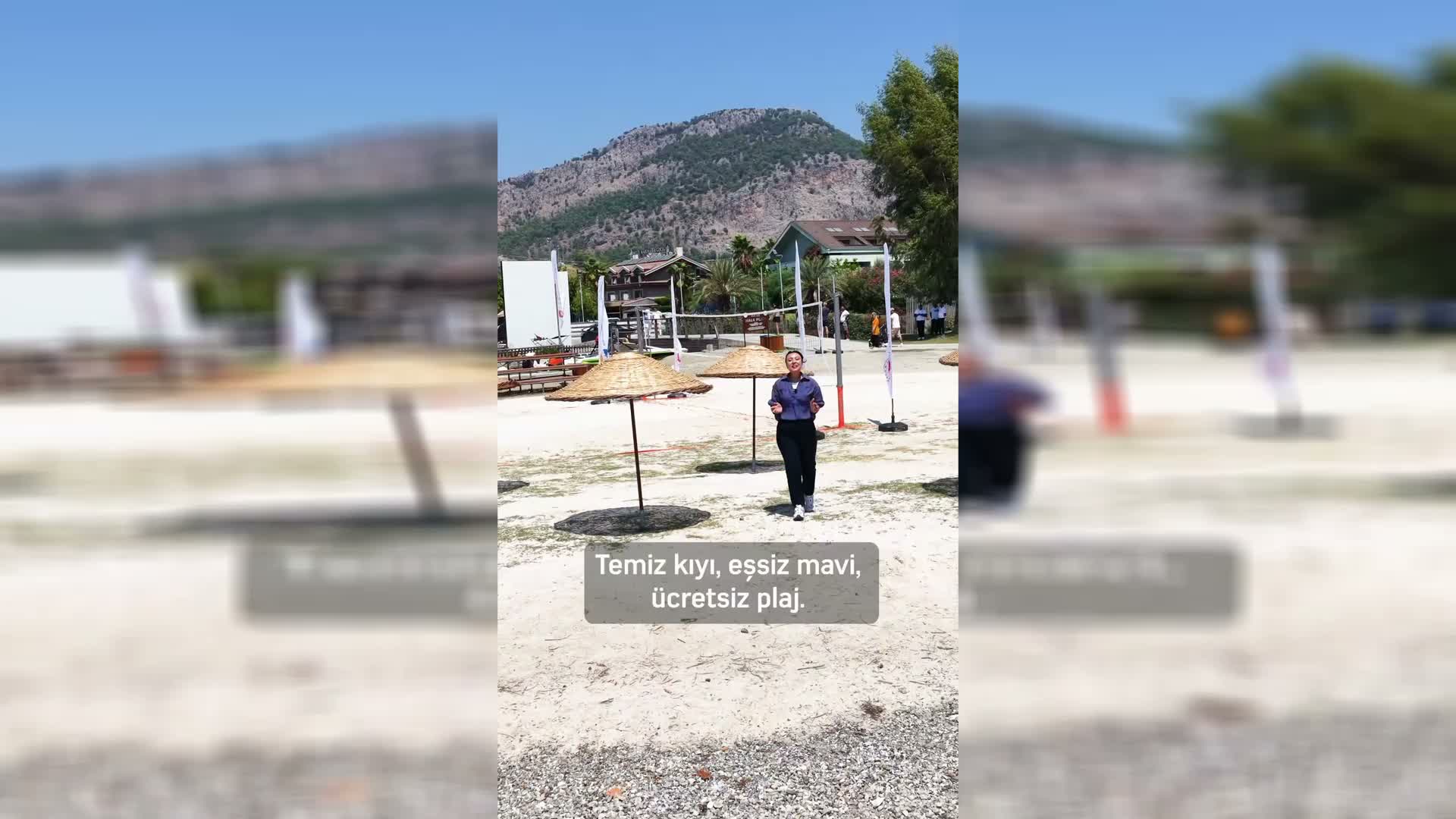 Çevre, Şehircilik ve İklim Değişikliği Bakanlığı, Göcek'te ücretsiz halk plajını hizmete açtı