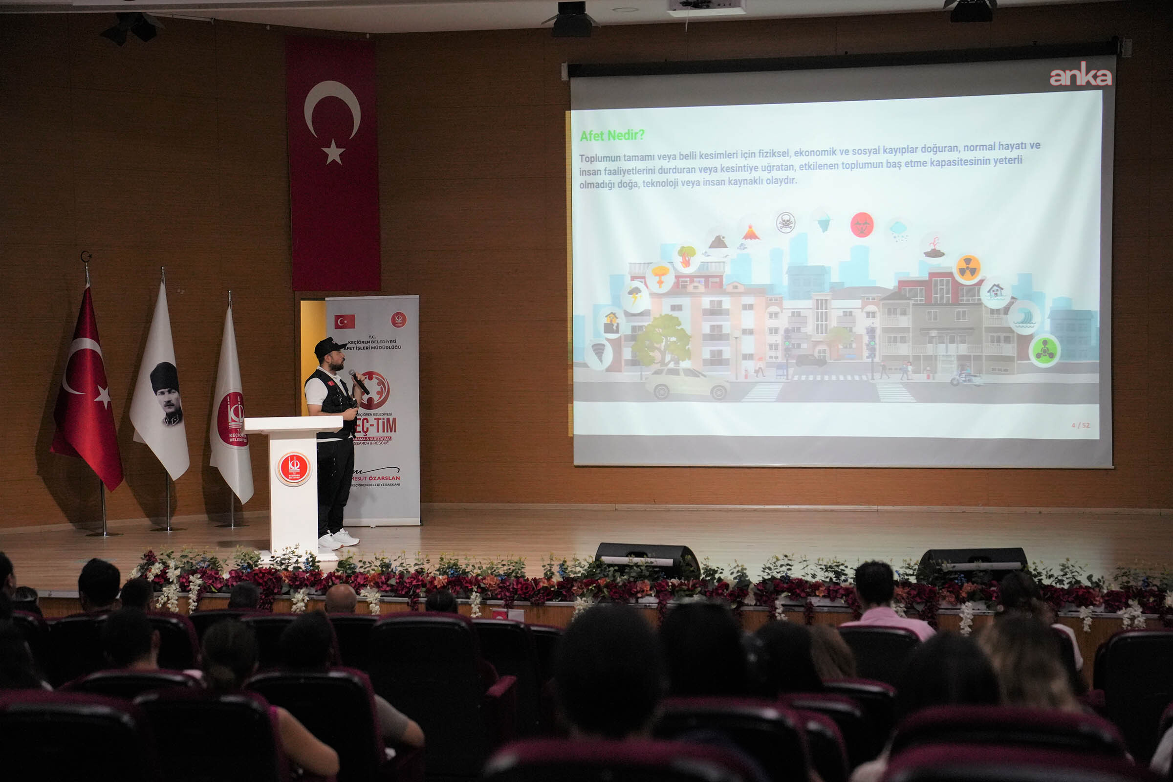 Keçiören Belediyesi personeline afet ve yangın eğitimi