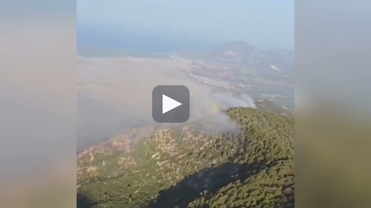 Kaş'ta orman yangını