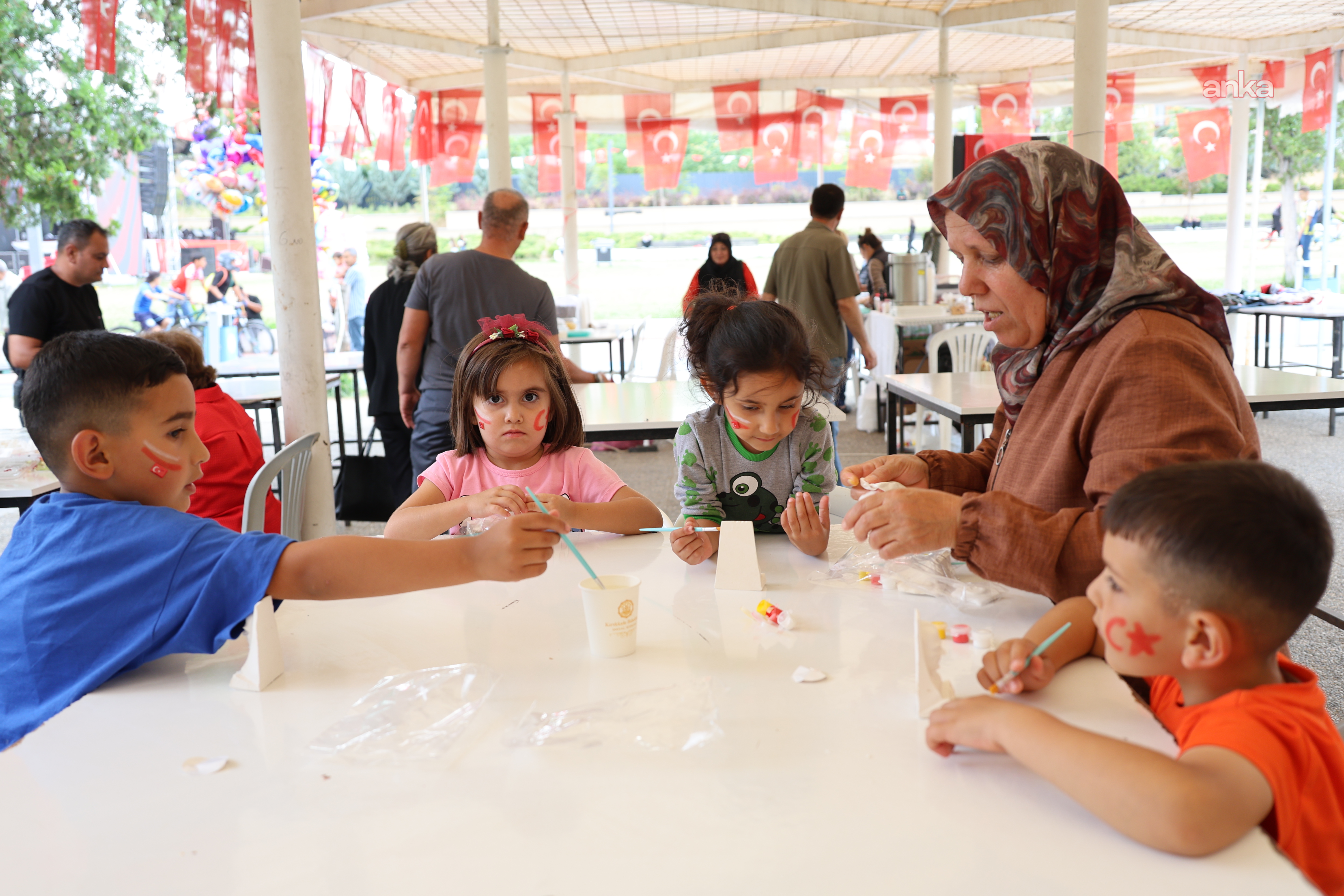 Kırıkkale’de 30 Ağustos Zafer Bayramı coşkusu çocukların renkleriyle buluştu