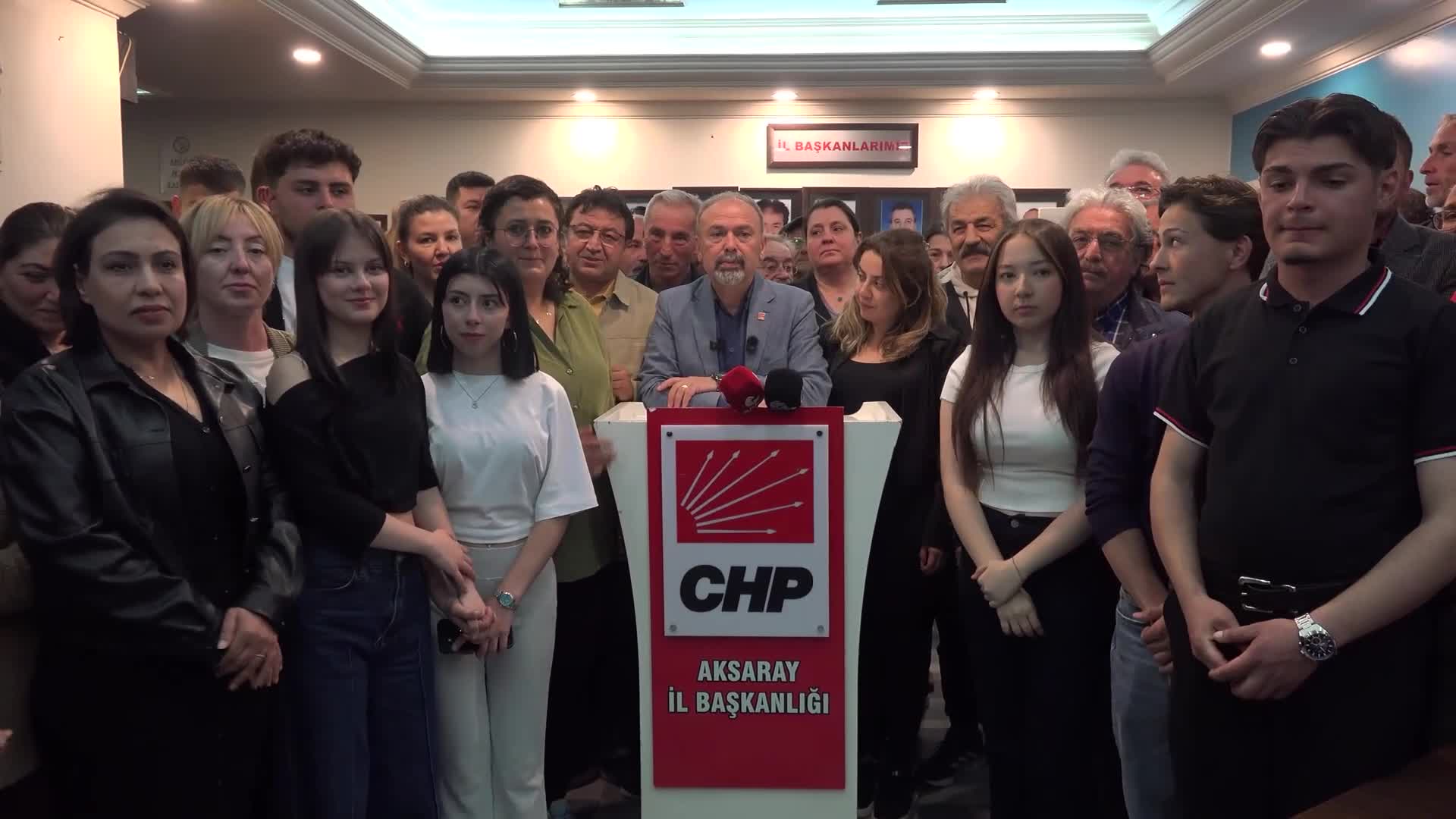CHP Aksaray İl Başkanı Özdemir: “Hukuksuz kararı tanımıyoruz”