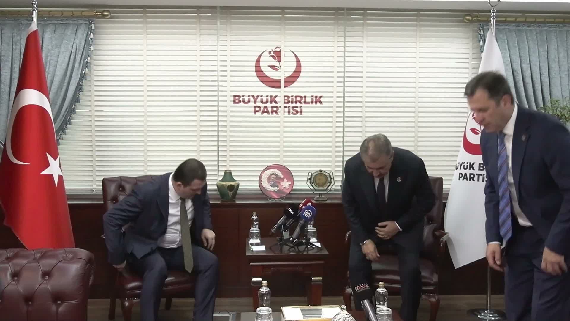 Kuzey Makedonya Devlet Bakanı Zeynula, BBP Genel Başkanı Destici'yi ziyaret etti