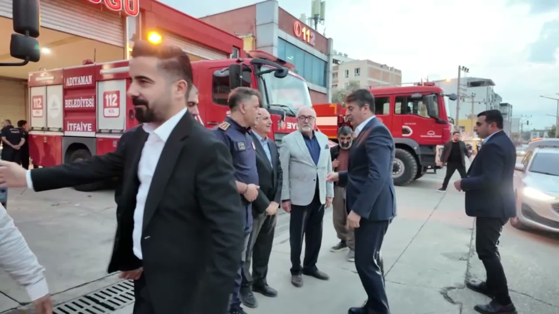 Adıyaman Belediye Başkanı Tutdere, itfaiye personeliyle bir araya geldi