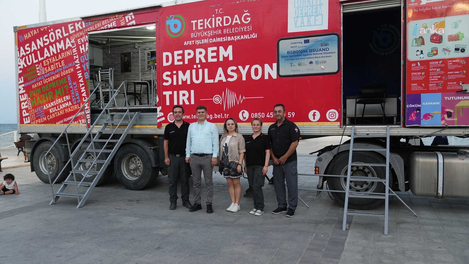 Tekirdağ’da deprem farkındalığı için Simülasyon TIR’ı sahaya çıktı