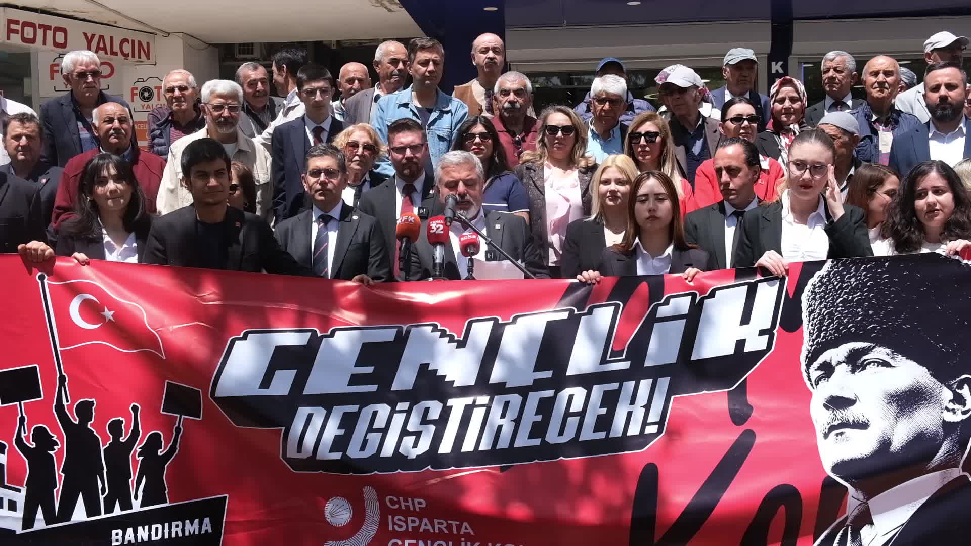 CHP Isparta İl Örgütü’nden 19 Mayıs açıklaması: Millet Cumhuriyetinden vazgeçmez