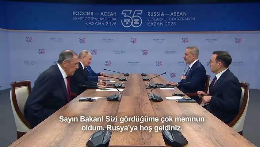 Bakan Fidan, Kazan’da Putin tarafından kabul edildi