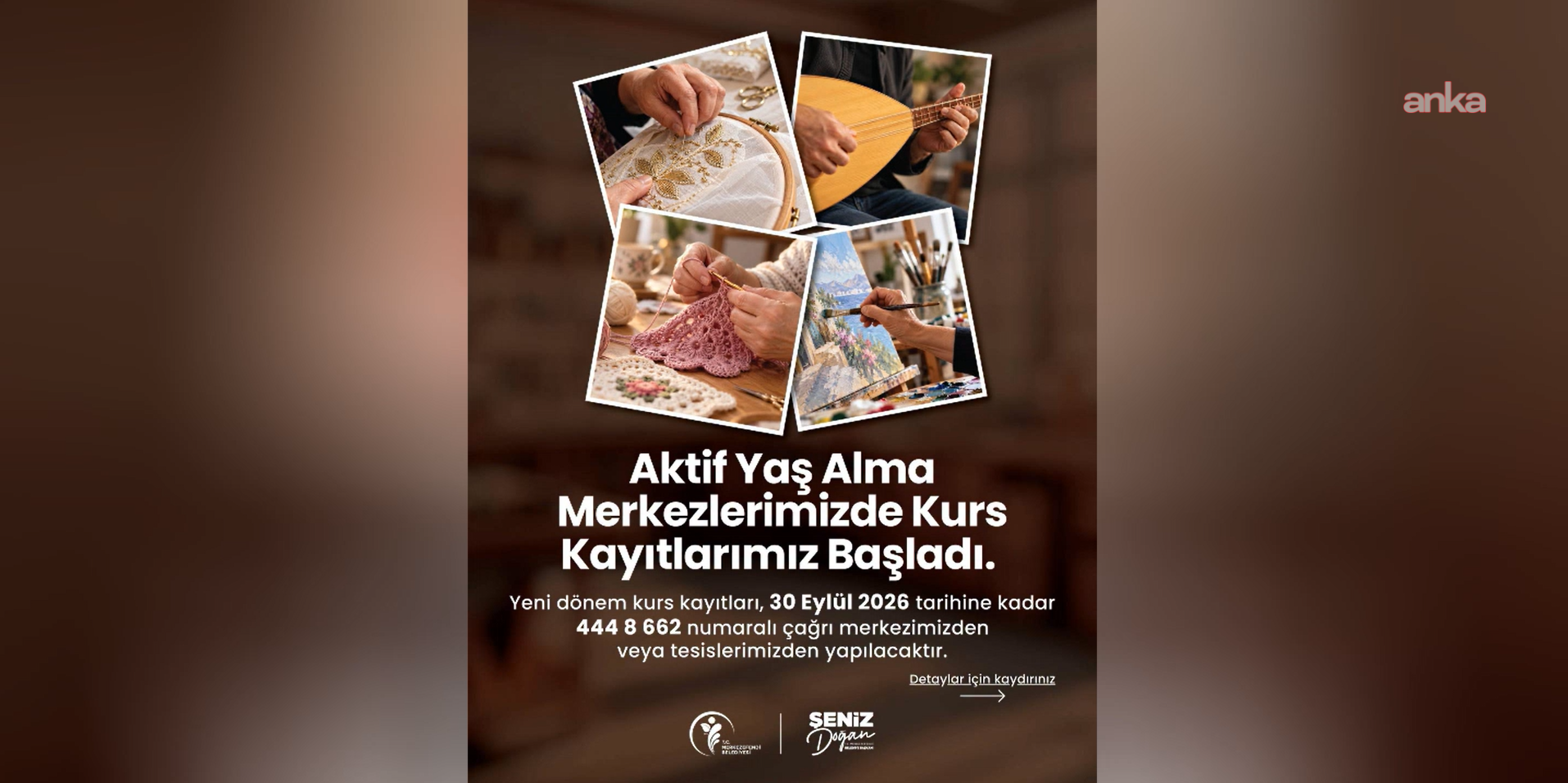 Merkezefendi Aktif Yaş Alma Merkezleri'nde kurs kayıtları başladı