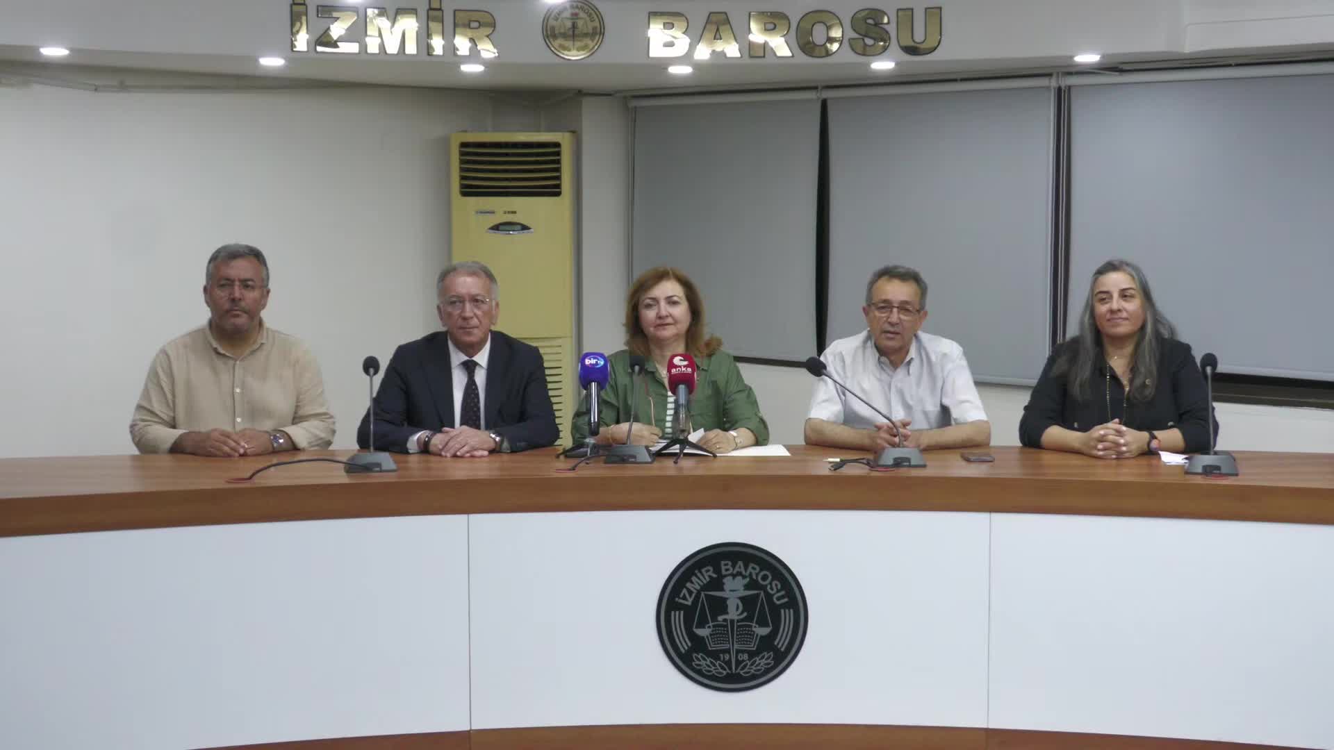 İzmir Emek ve Demokrasi Güçleri'nden İzmir Barosu yönetimine soruşturmaya tepki: “İzmir Barosu cezalandırılmak isteniyor”