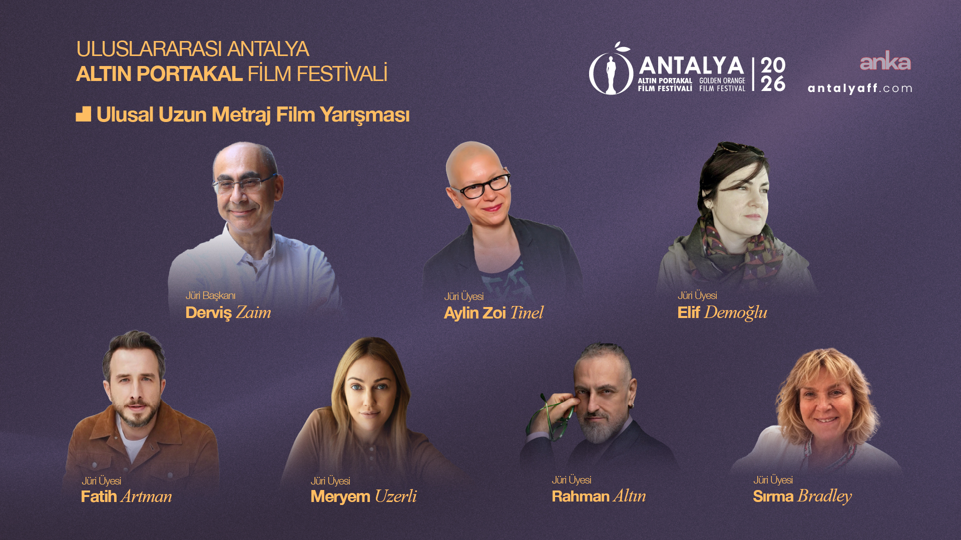 Altın Portakal’da ulusal yarışmanın jürisi belli oldu
