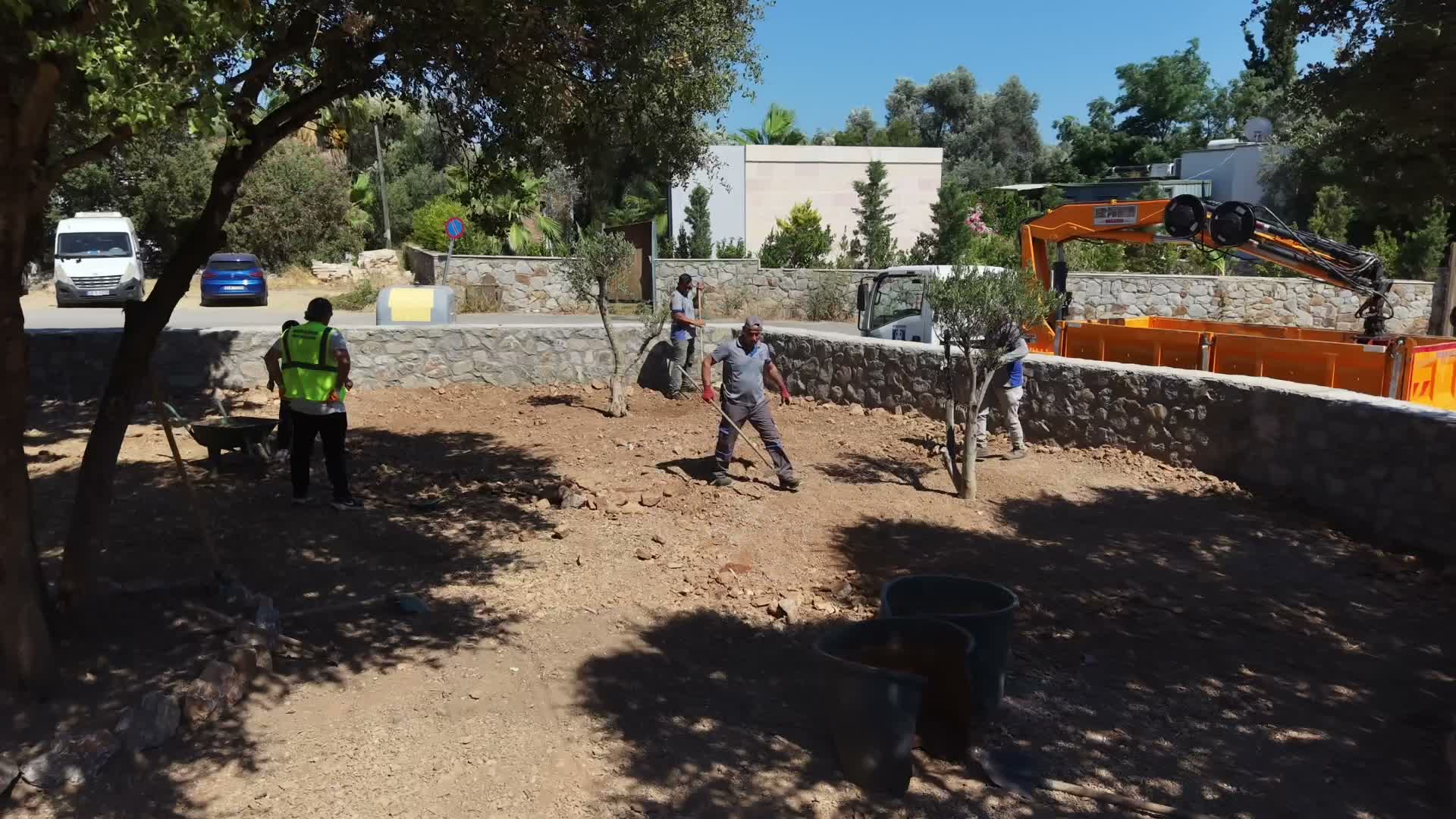 Bodrum Belediyesi Pînaraltı Emekli Kafe’nin yapımında sona gelindi