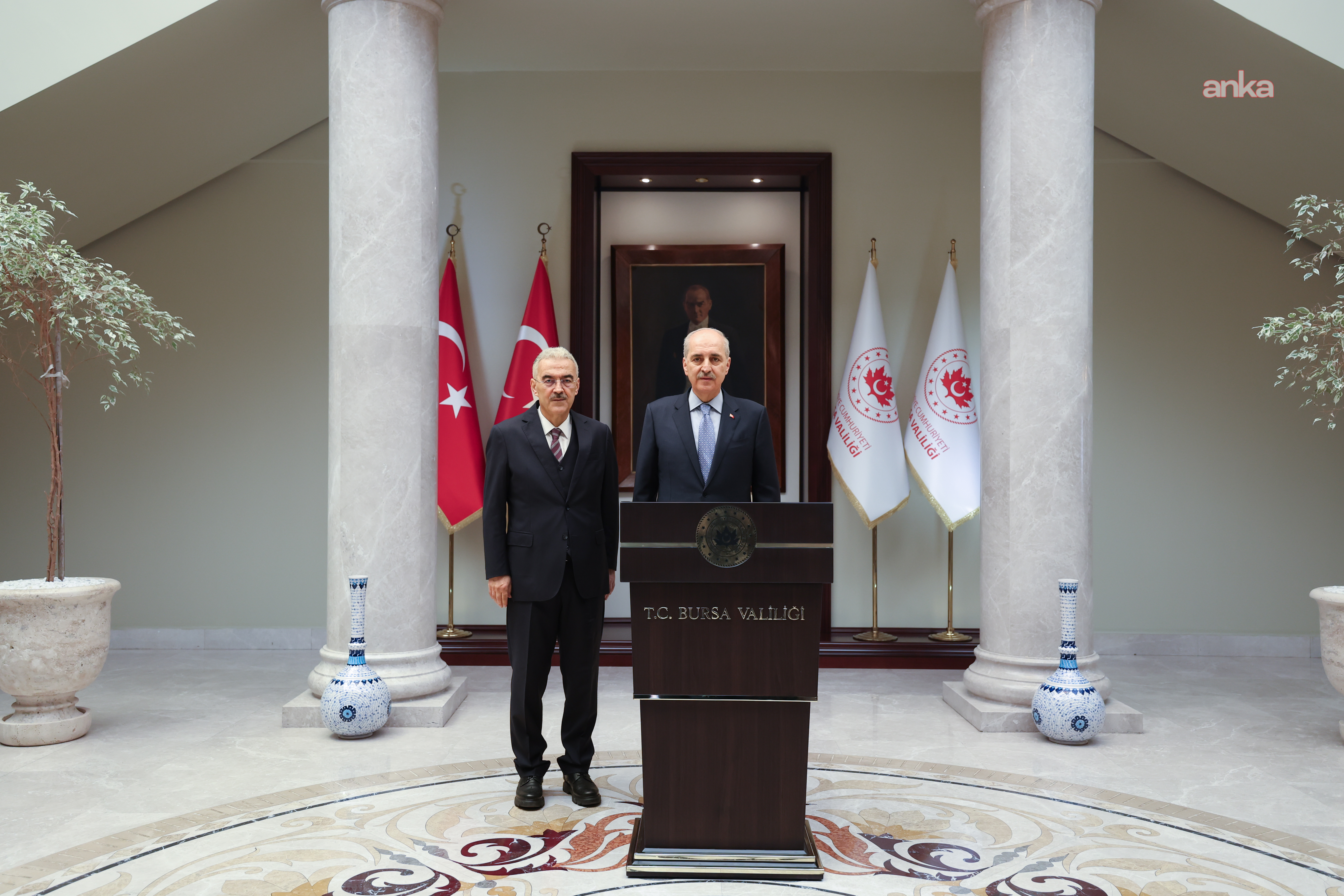TBMM Başkanı Numan Kurtulmuş, Bursa Valiliği'ni ziyaret etti