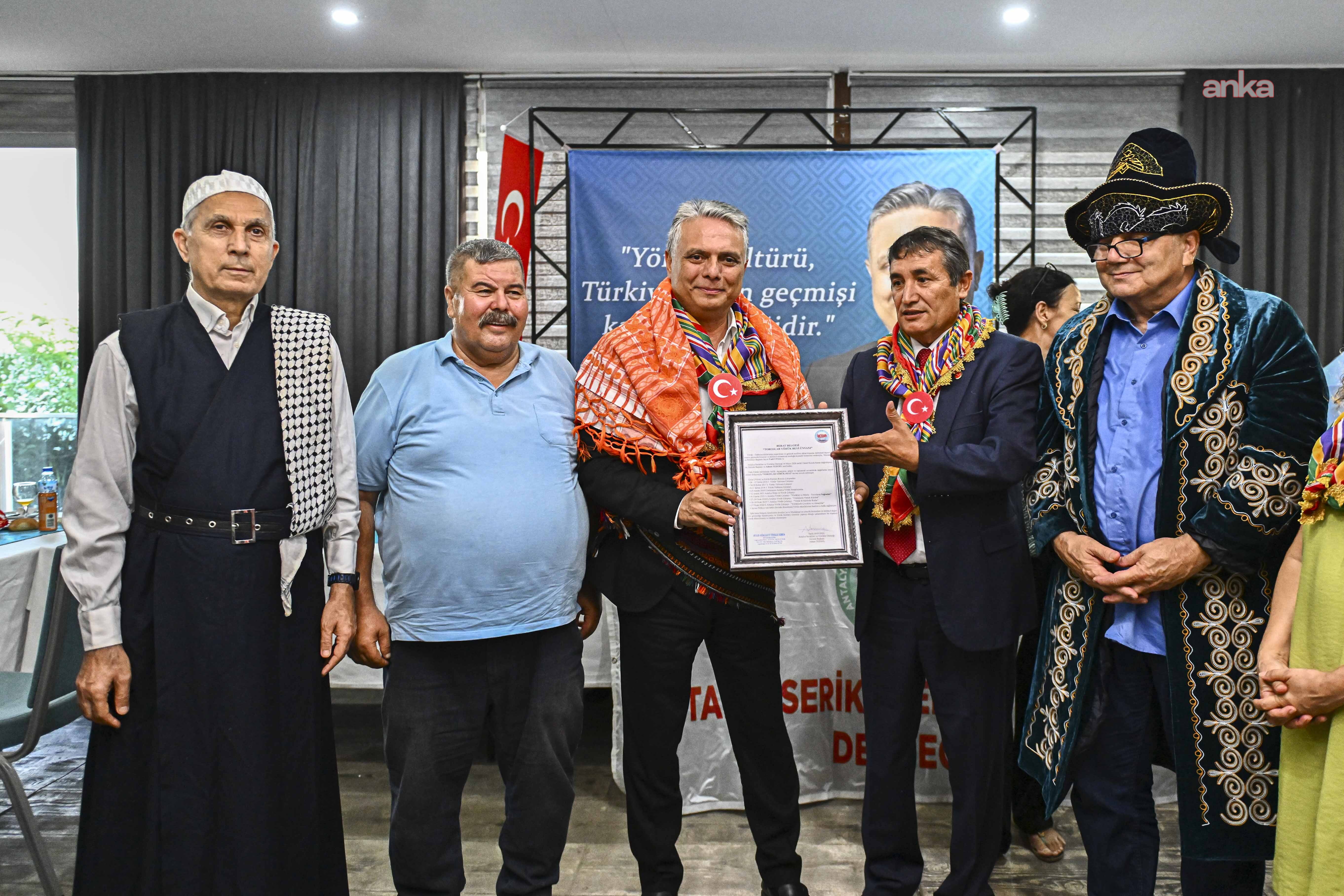 Muratpaşa Belediye Başkanı Uysal'a, "Toroslar Yörük Beyi" ünvanı verildi