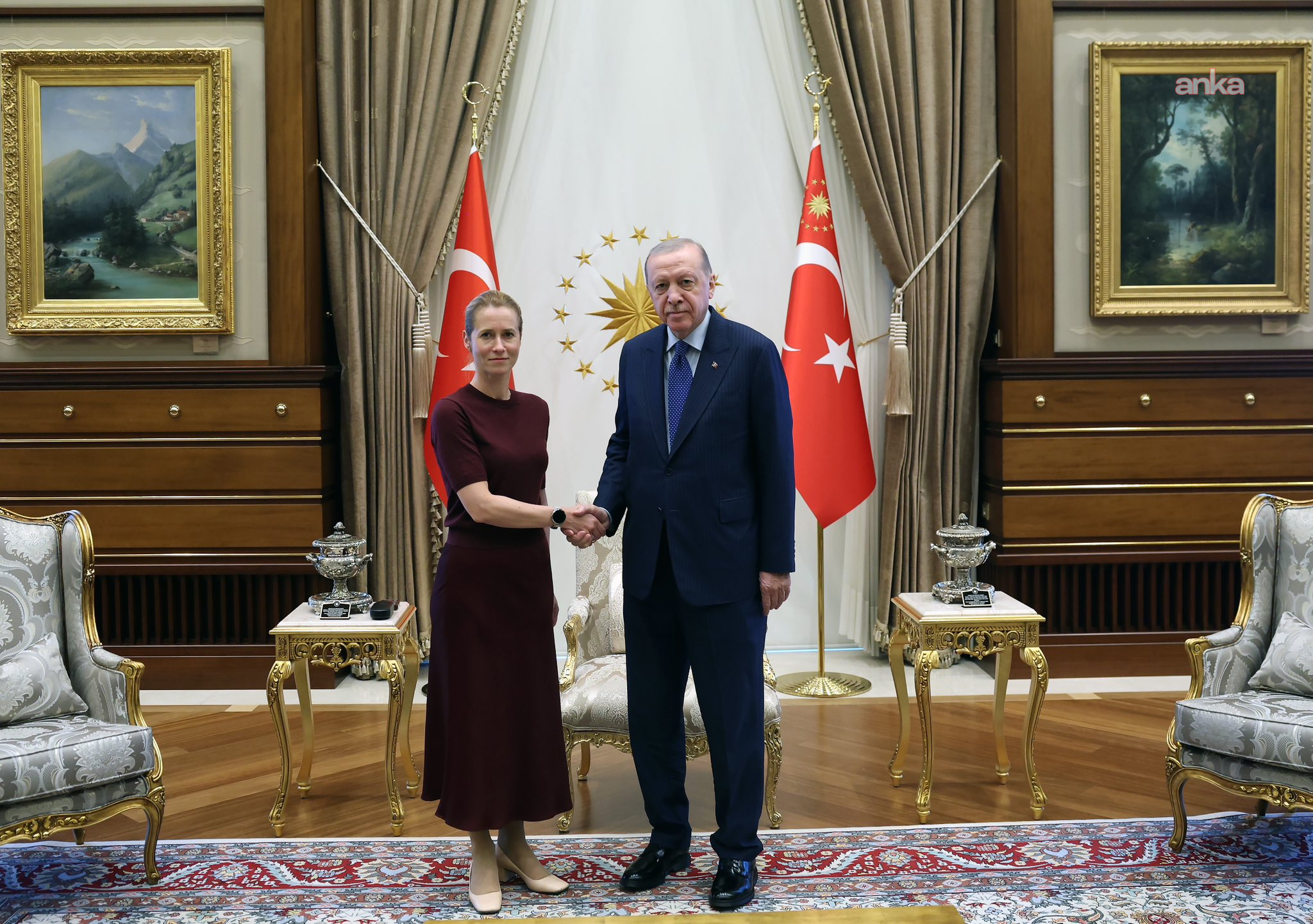 Cumhurbaşkanı Erdoğan, üst düzey AB heyetini kabul etti